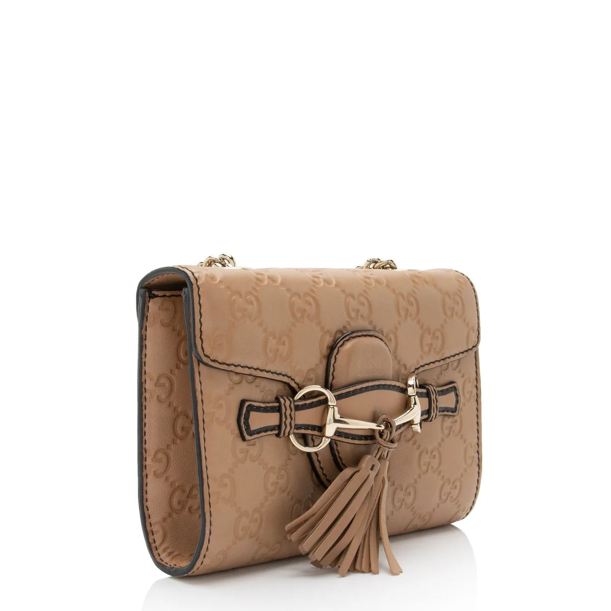 Gucci EMILY Leather Mini Chain Crossbody Bag