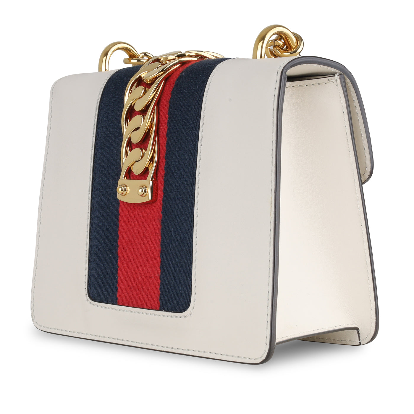 Gucci Sylvie Bag Mini Chain Shoulder Bag Bag White
