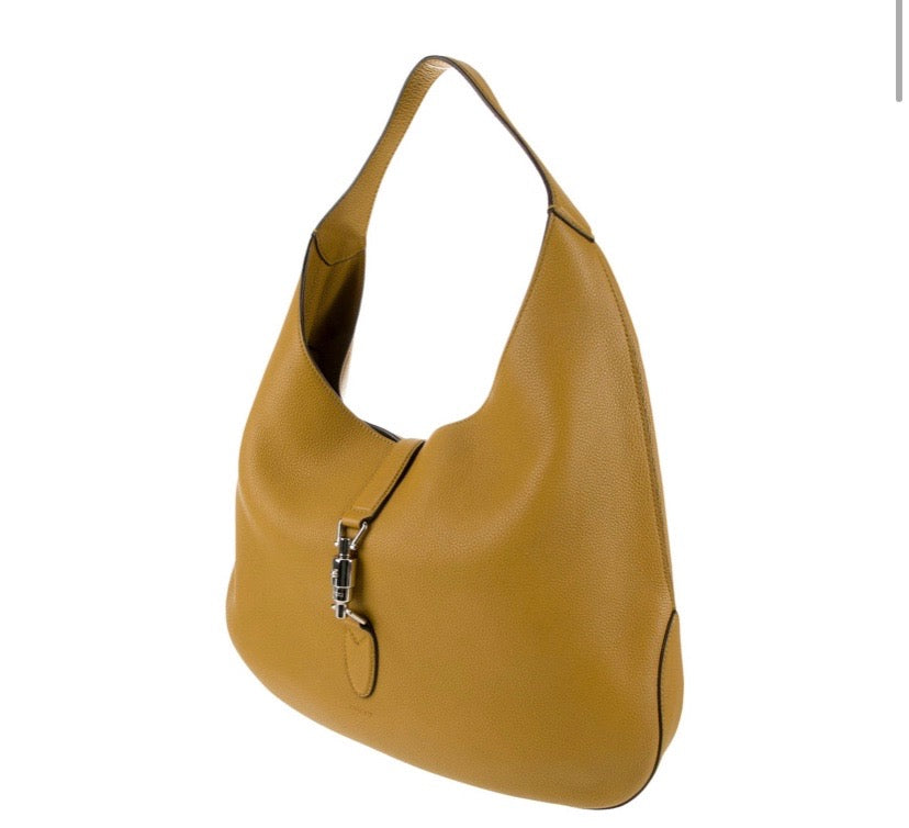 Gucci SOFT JACKIE Leather Calfskin Large Shoulder Bag