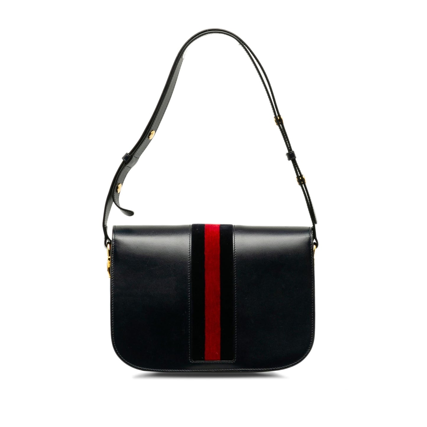 Gucci Horsebit Web SHG-K3r9Rb Calf Black Shoulder Bag