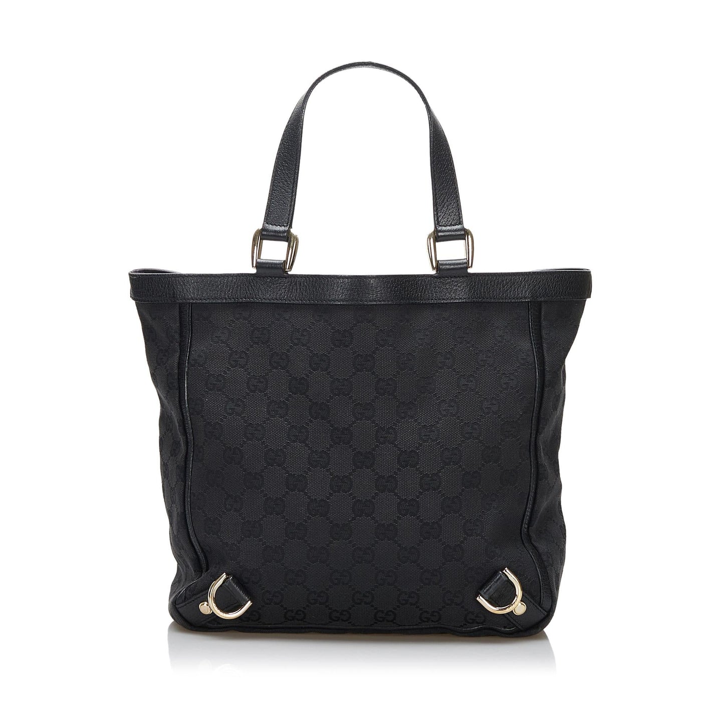 Gucci Abbey GG SHG-maqJoz Canvas Black Tote Bag