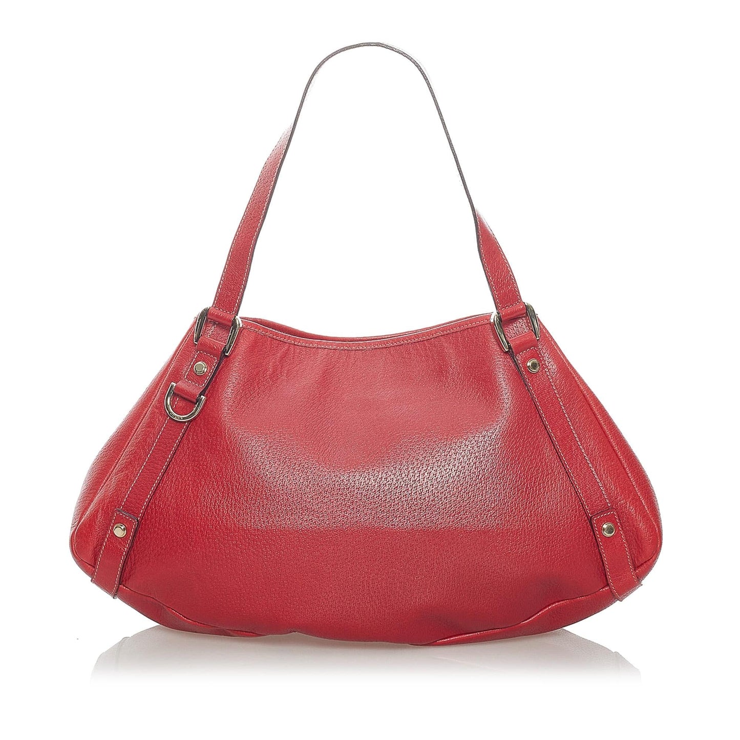 Gucci Abbey SHG Leather Calf Red Tote Bag
