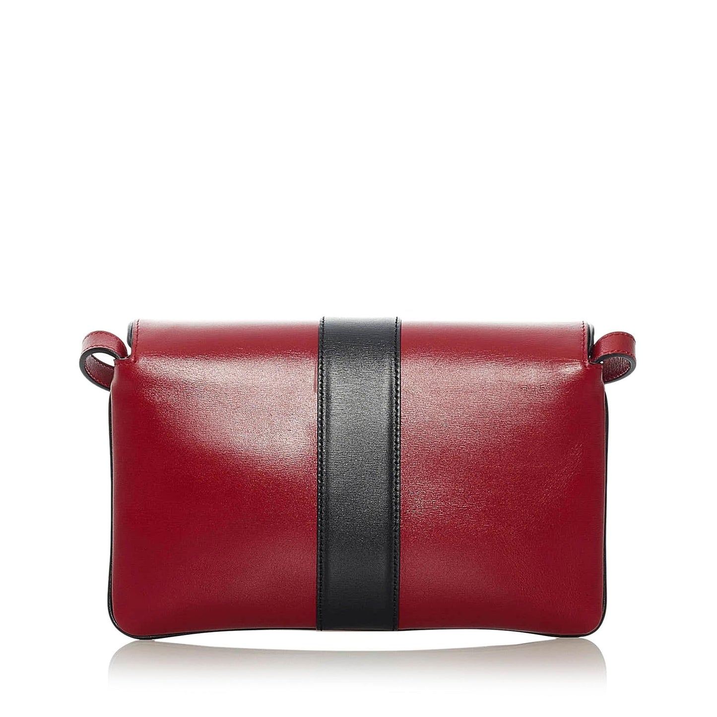 Gucci Arli SHG Leather Calf Black Red Crossbody Bag