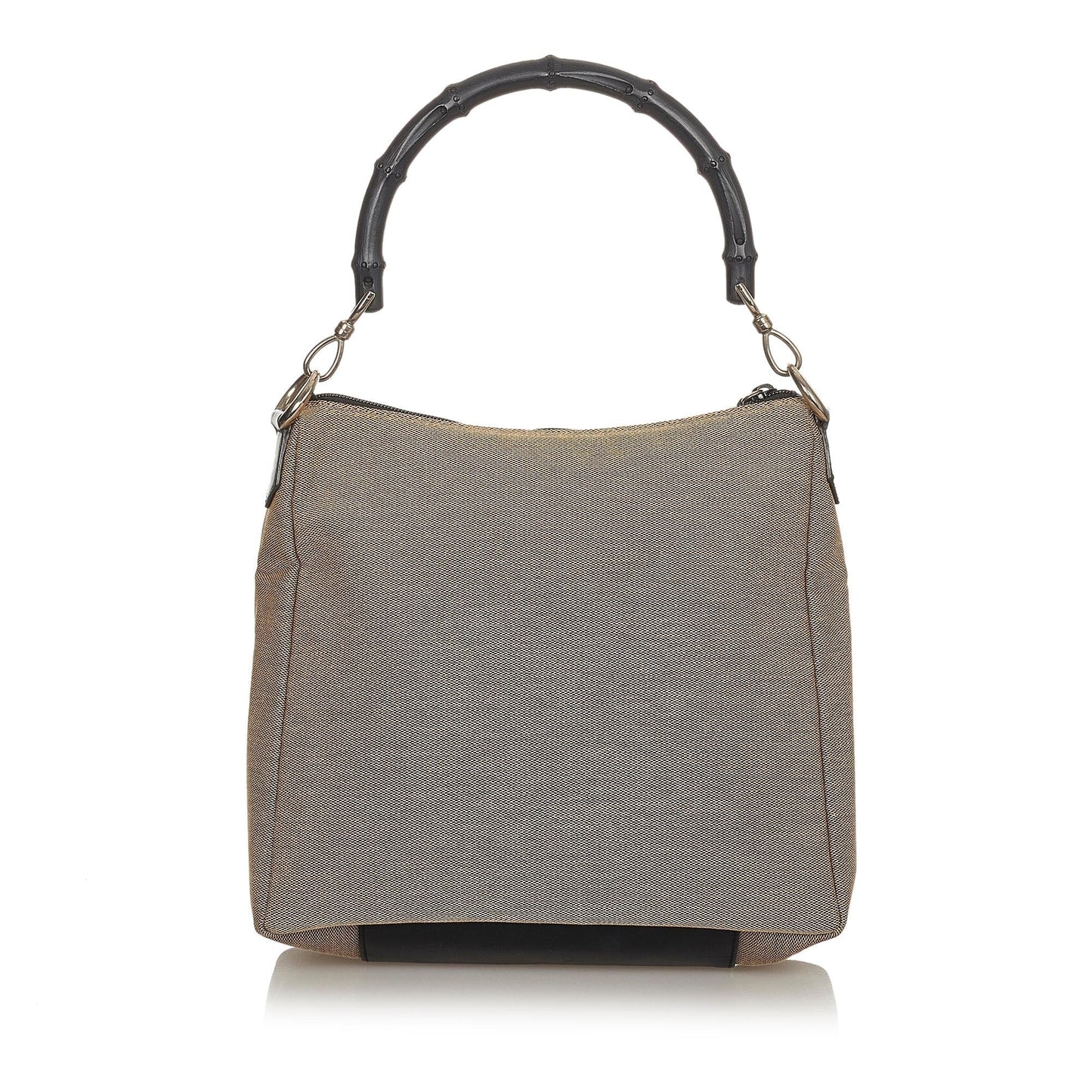 Gucci Bamboo SHG-fCN2xU Canvas Brown Satchel Bag
