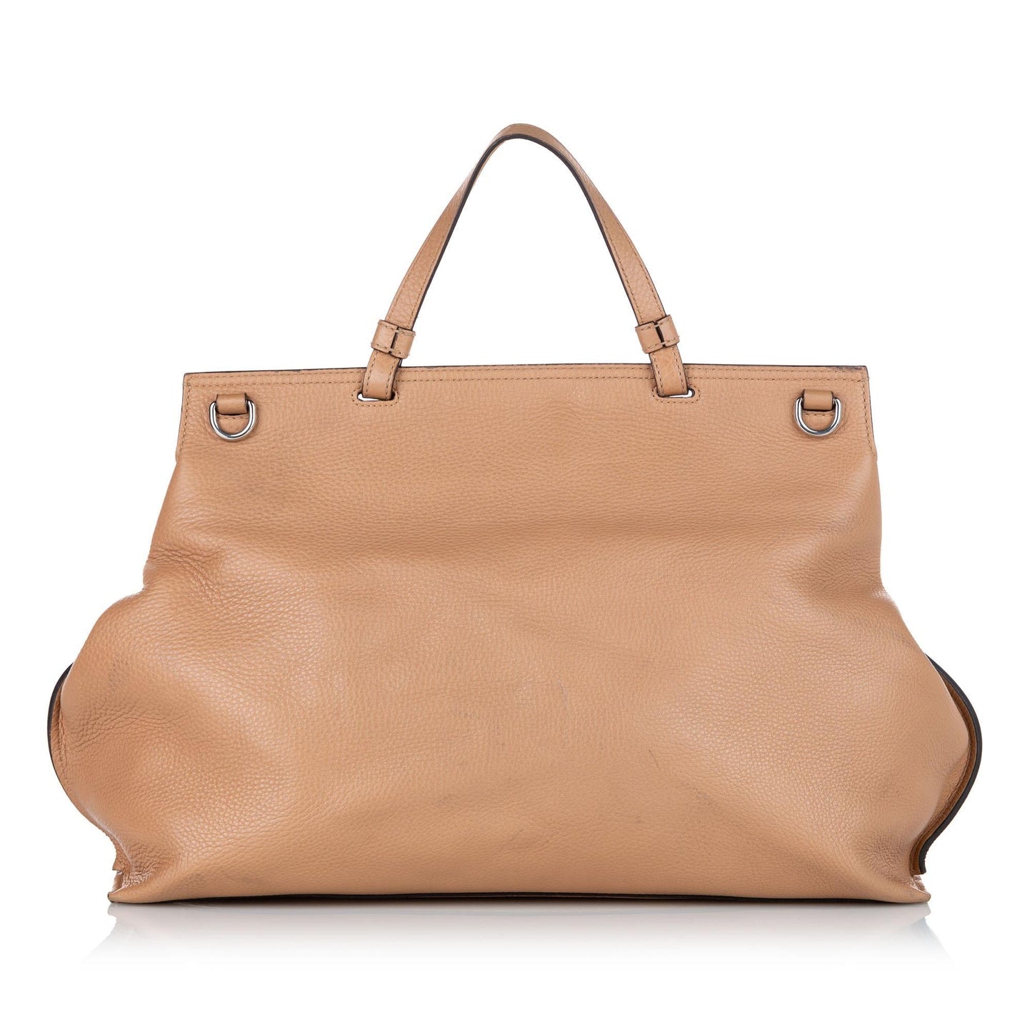 Gucci Bamboo Daily SHG Leather Calf Brown Satchel Bag 3