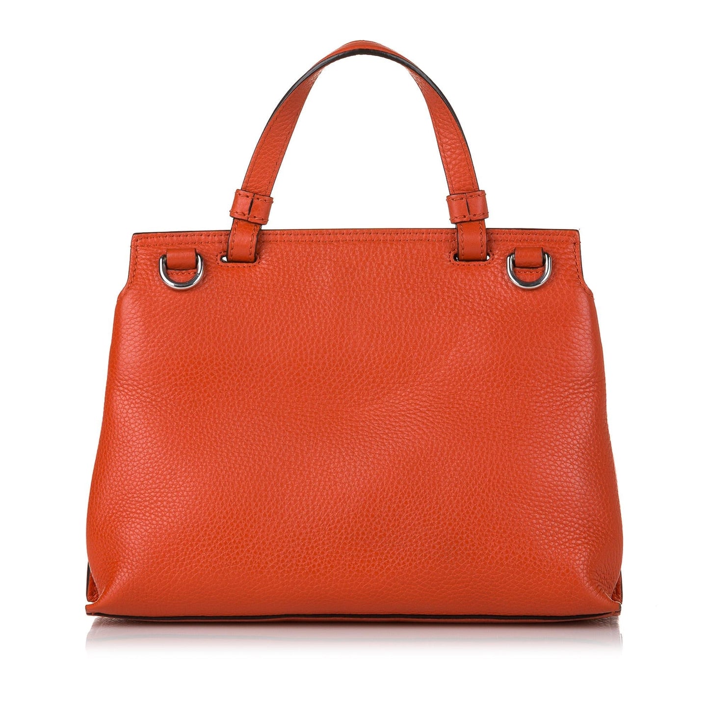 Gucci Bamboo Daily SHG-MoDutB Leather Calf Orange Satchel Bag