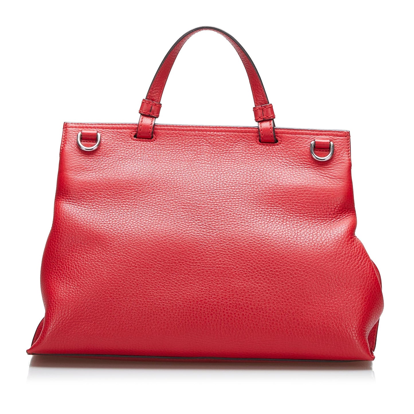 Gucci Bamboo Daily SHG-ymGp3u Calf Red Satchel Bag