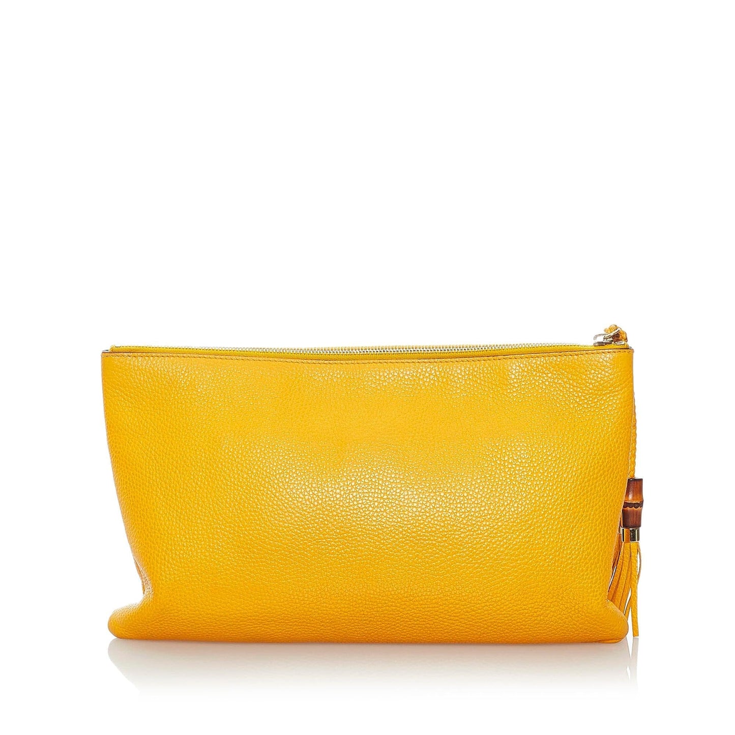 Gucci Bamboo SHG Leather Calf Clutch Bag