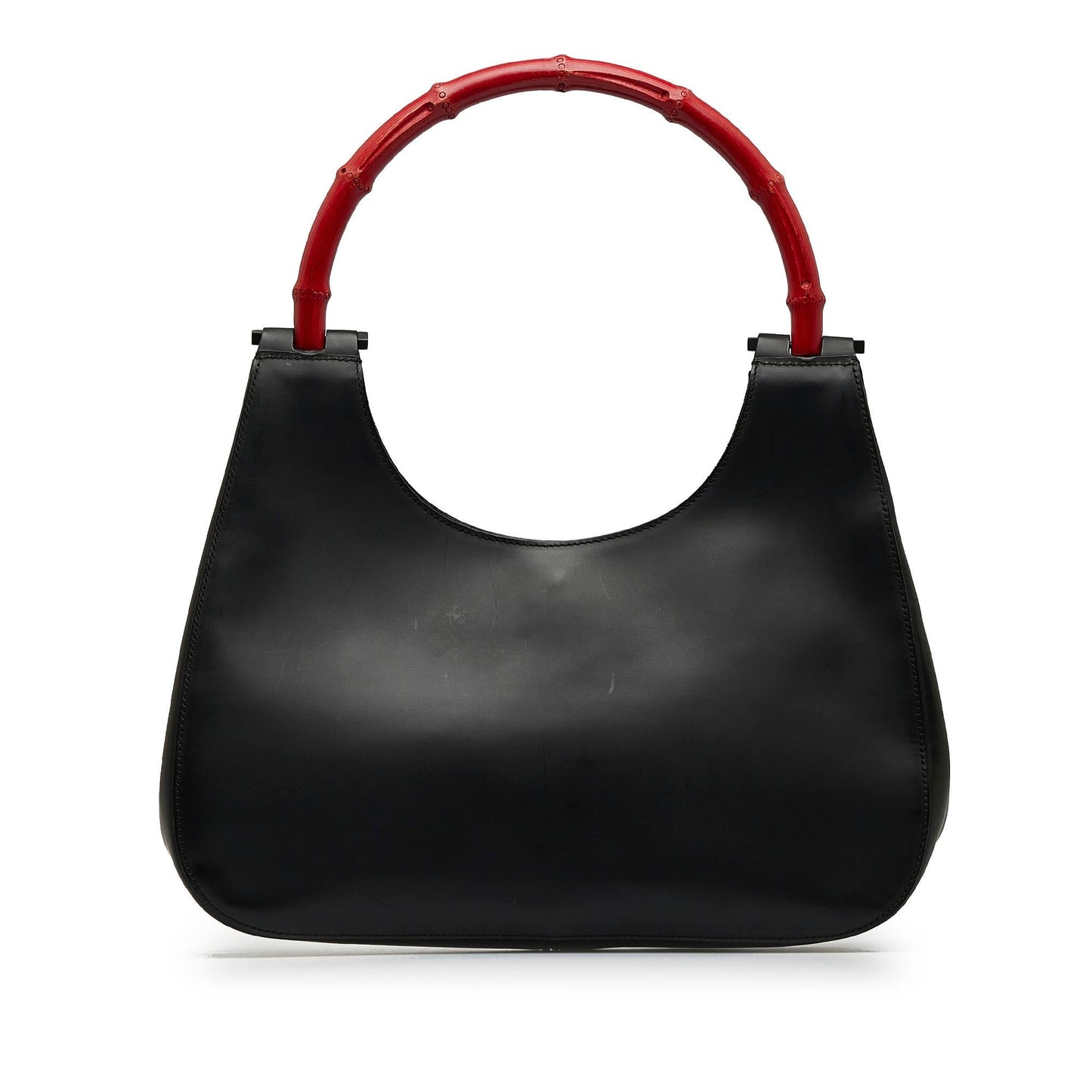 Gucci Bamboo SHG-xpUWAH Leather Calf Black Satchel Bag