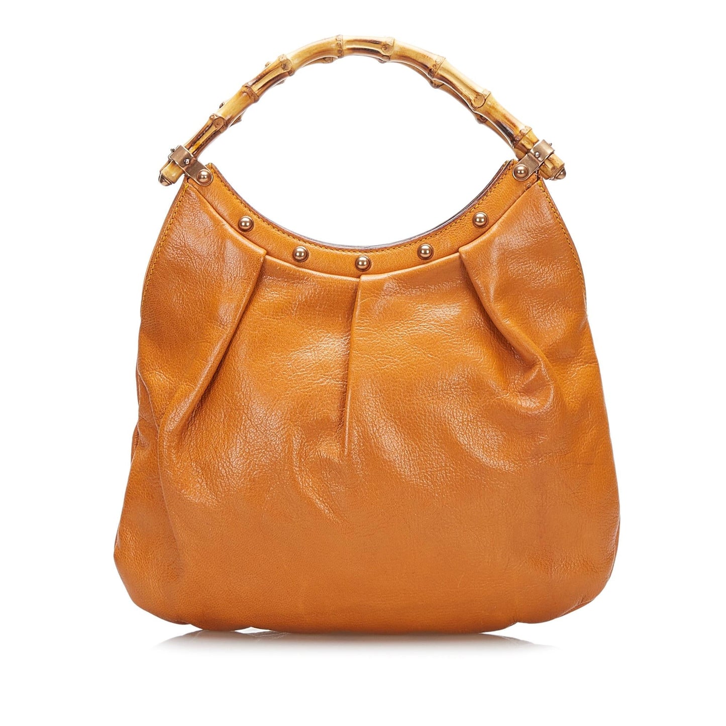 Gucci Bamboo SHG-3H4P8L Leather Calf Orange Shoulder Bag