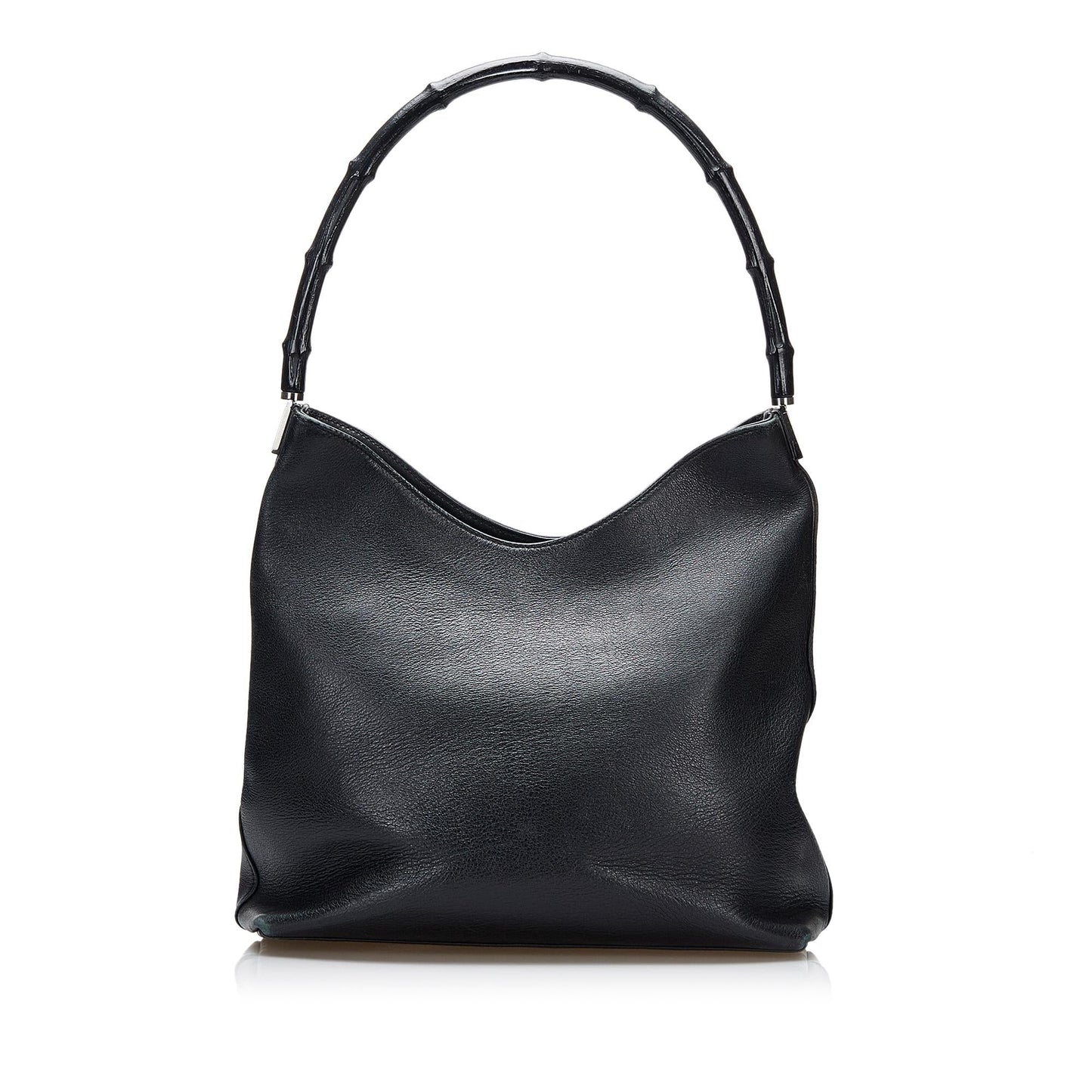 Gucci Bamboo SHG-V5HURz Leather Calf Black Shoulder Bag