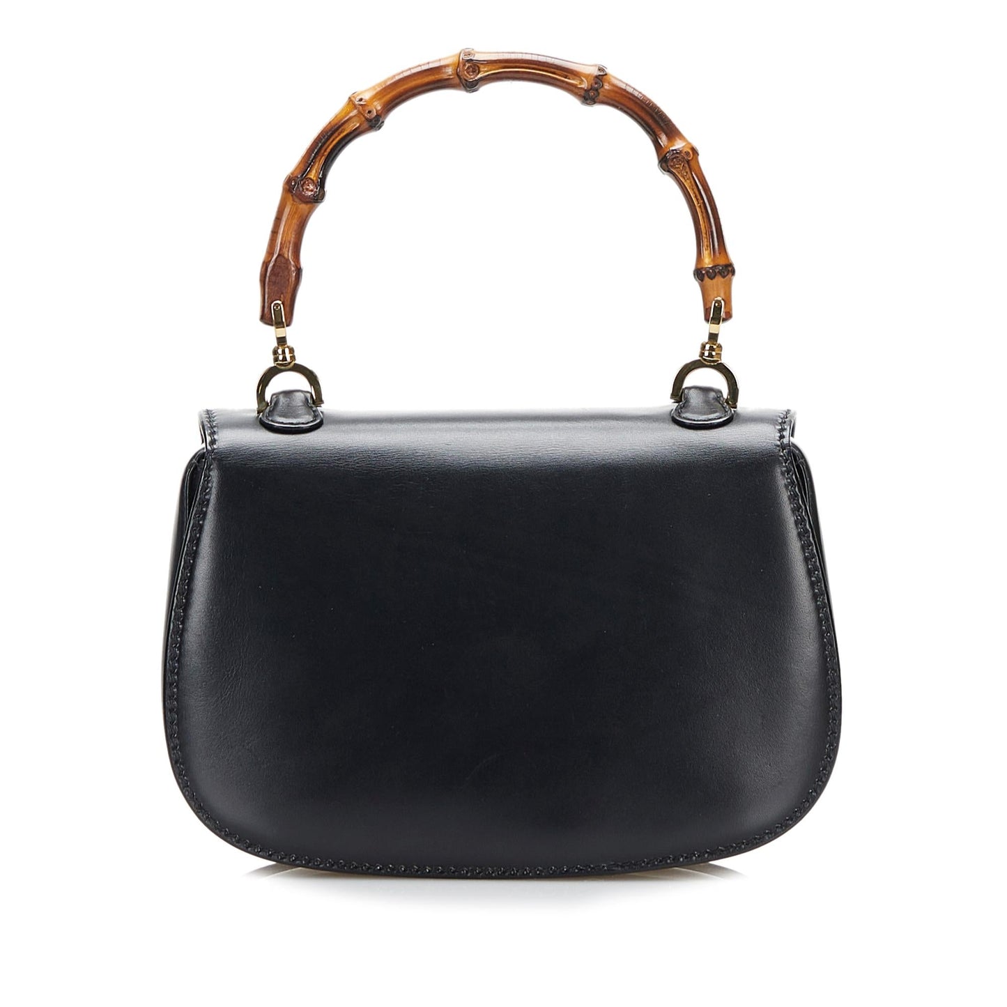 Gucci Bamboo Night SHG-nOnuhq Calf Black Satchel Bag