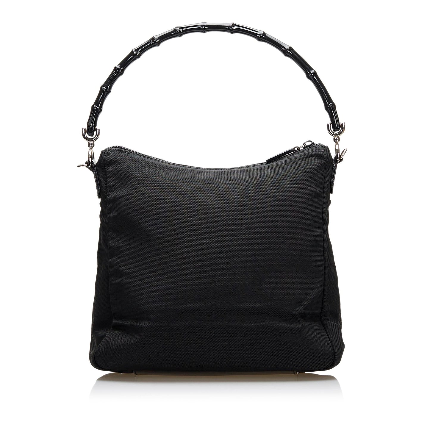 Gucci Bamboo SHG Nylon Black Satchel Bag 3