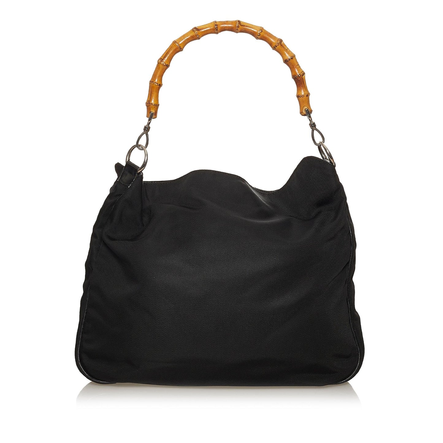 Gucci Bamboo SHG-fSqu3W Nylon Black Satchel Bag