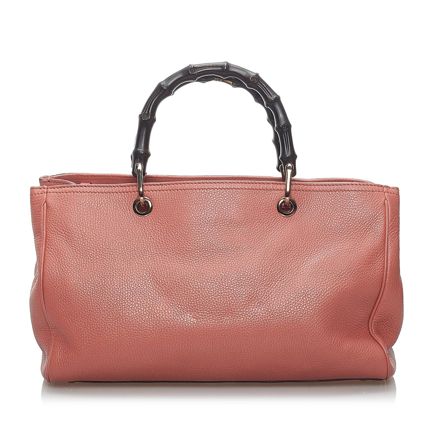 Gucci Bamboo Shopper SHG Leather Calf Pink Satchel Bag