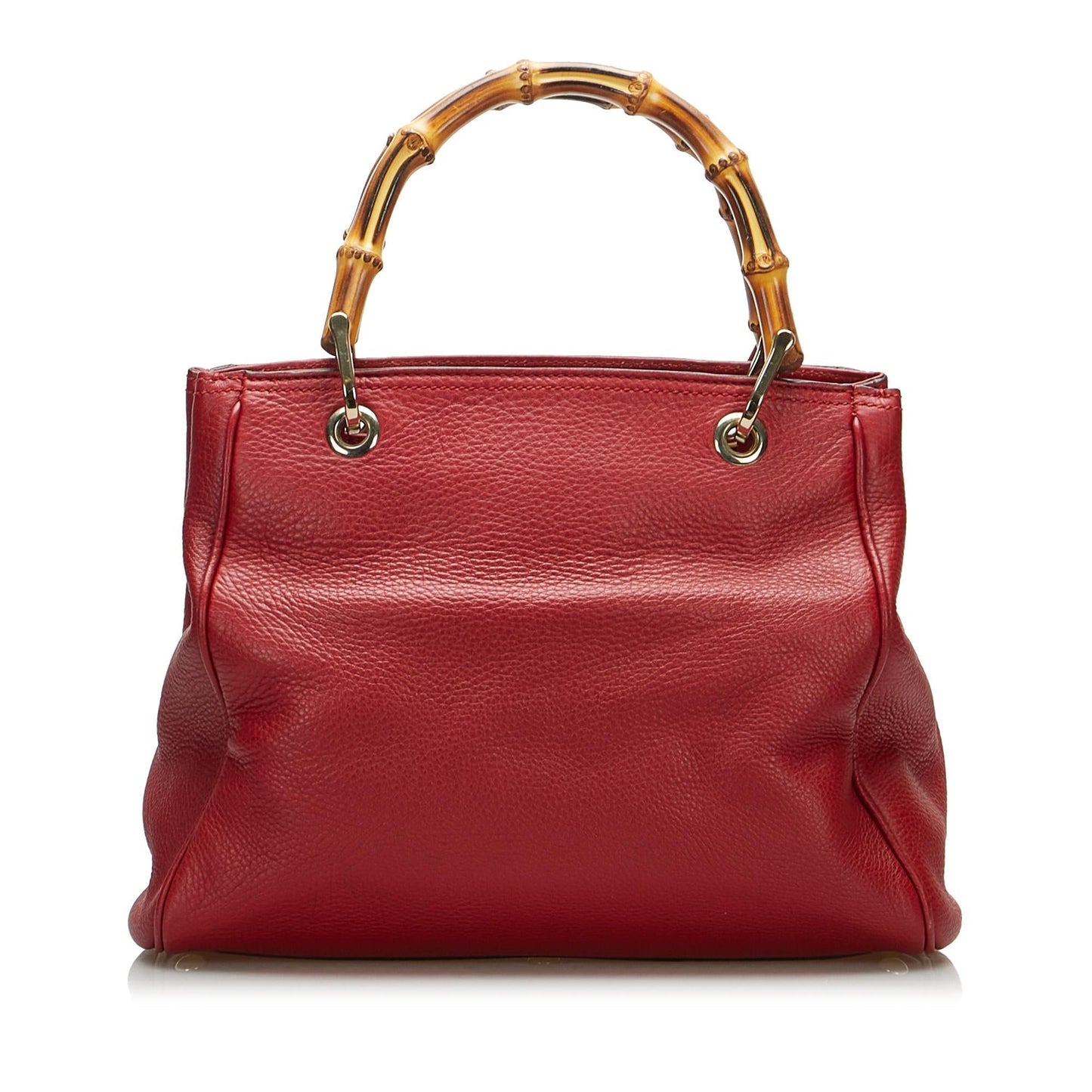 Gucci Bamboo Shopper SHG-CCGC2B Calf Red Satchel Bag