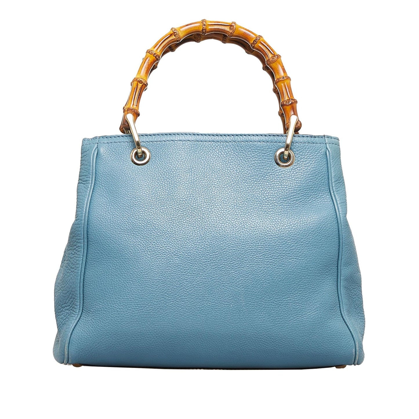 Gucci Bamboo Shopper SHG-3WFsV0 Calf Blue Satchel Bag