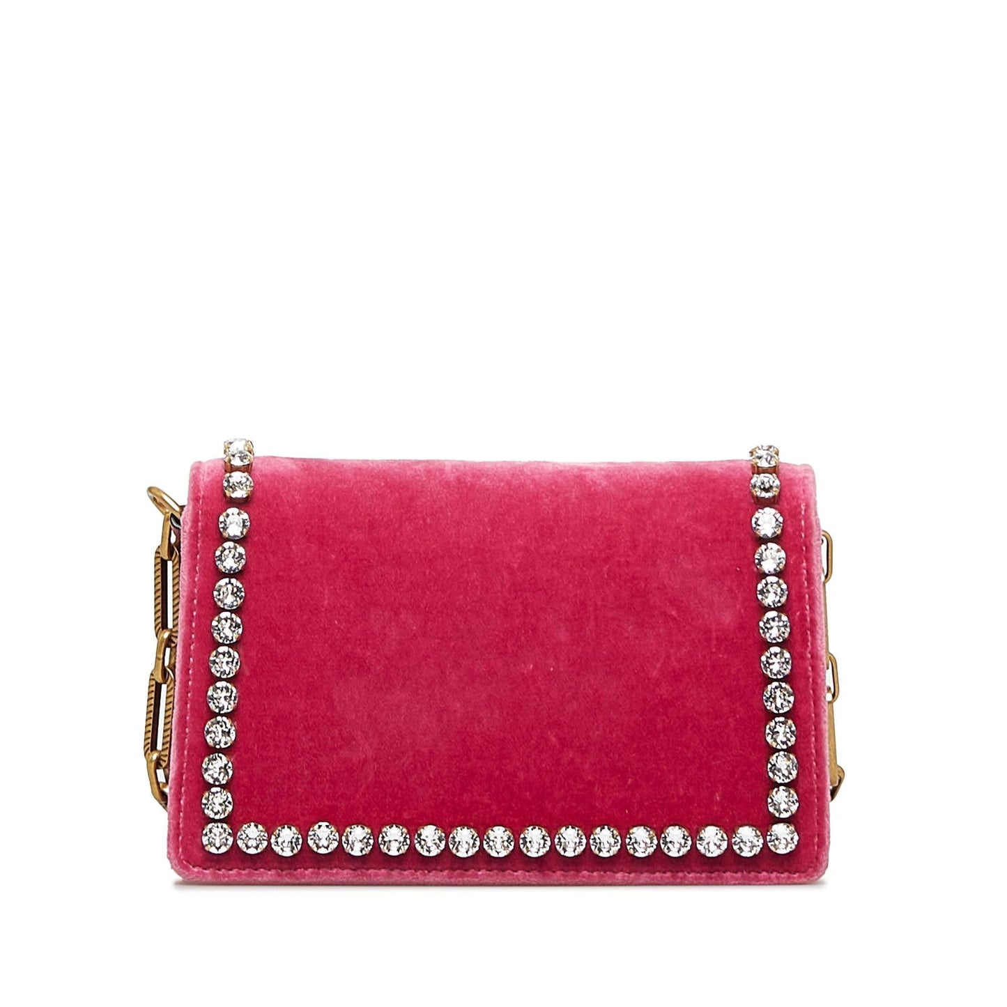 Gucci Broadway Velvet SHG-rebUun Red Crossbody Bag