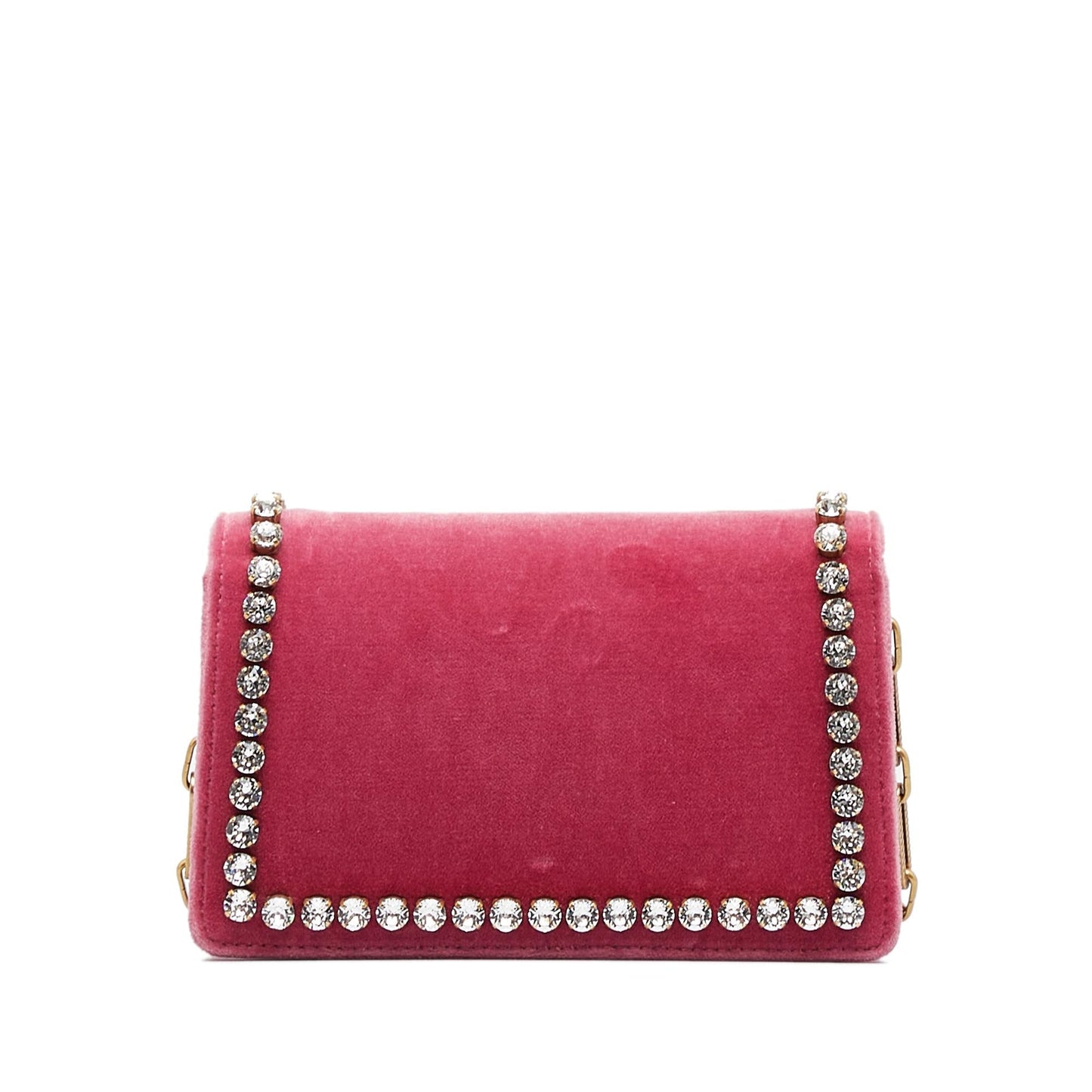 Gucci Broadway Velvet SHG-VjDGrg Pink Crossbody Bag