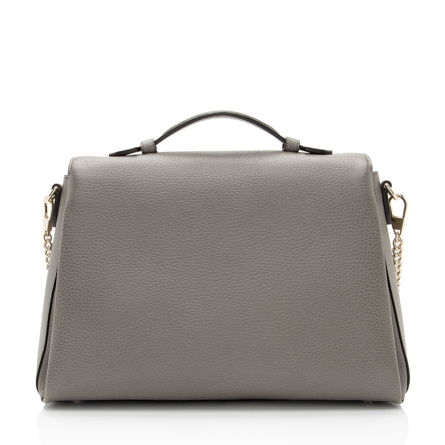 Gucci Interlocking G SHF-AHOWbQ Calfskin Grey Medium Top Handle Shoulder Bag