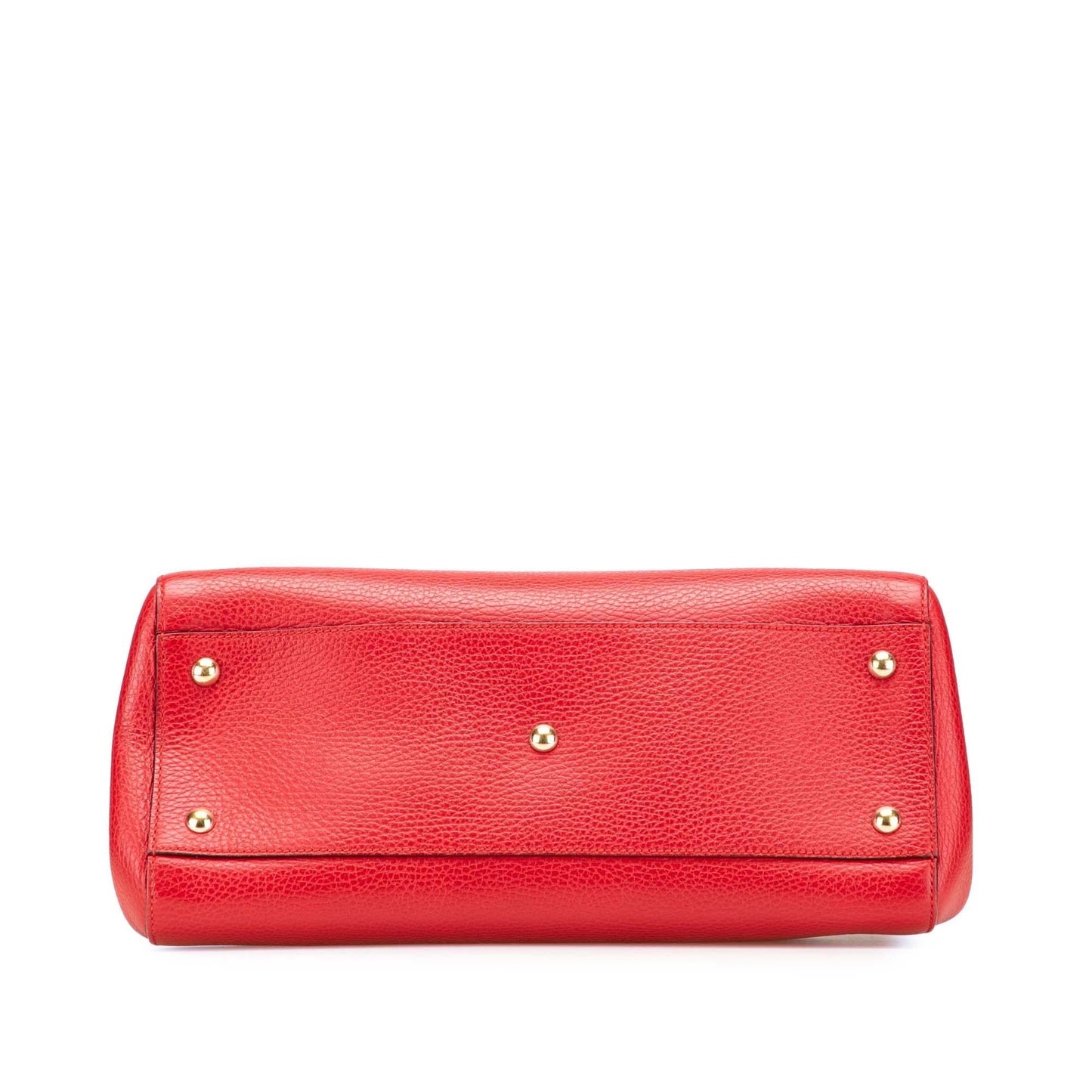 Gucci Swing Calf Calfskin Red Top Handle Satchel Bag Satchel 1