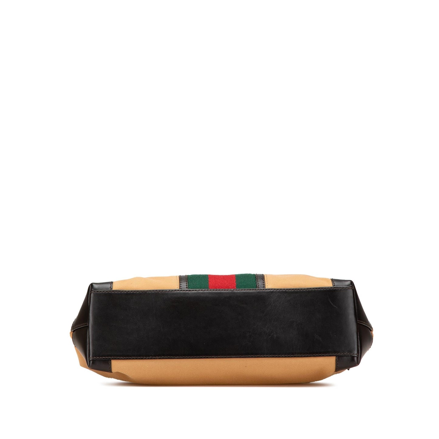 Gucci Web Canvas Brown Tote Bag