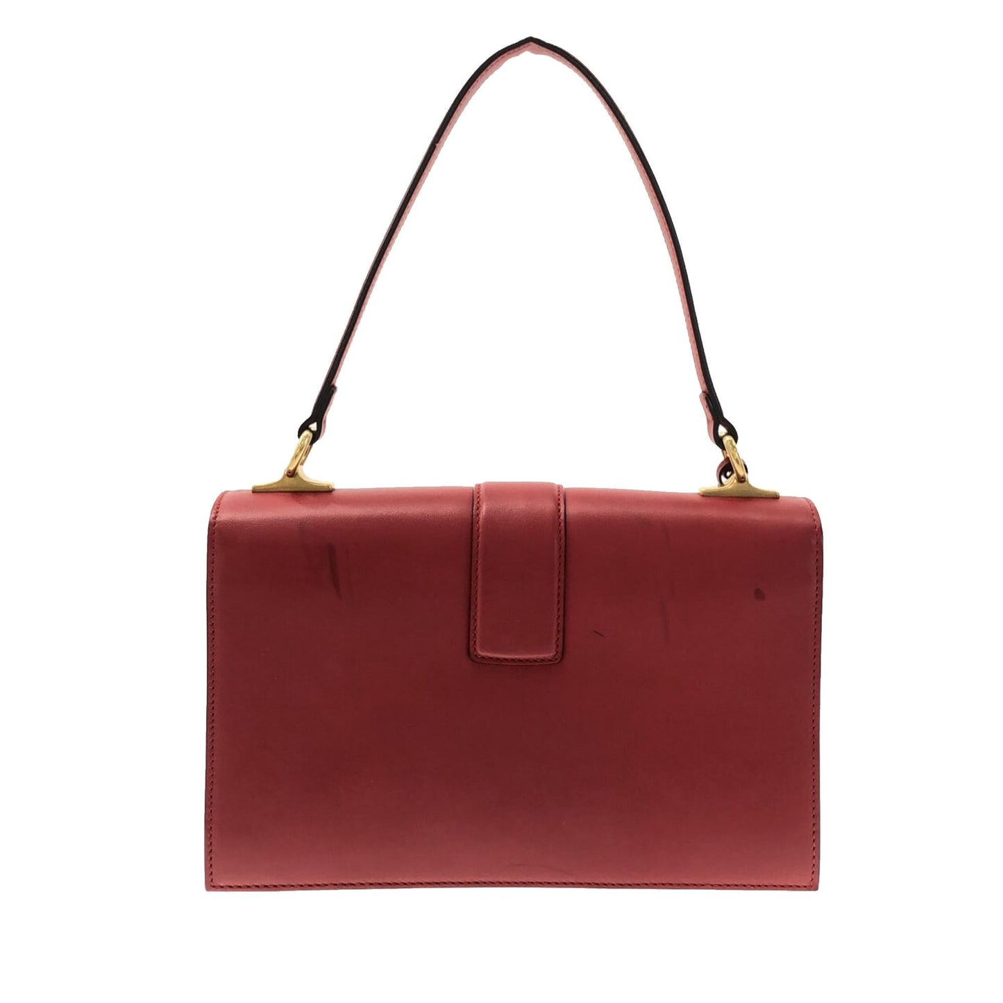 Gucci Cat Lock SHG-63ClSj Calf Red Top Handle Satchel Bag