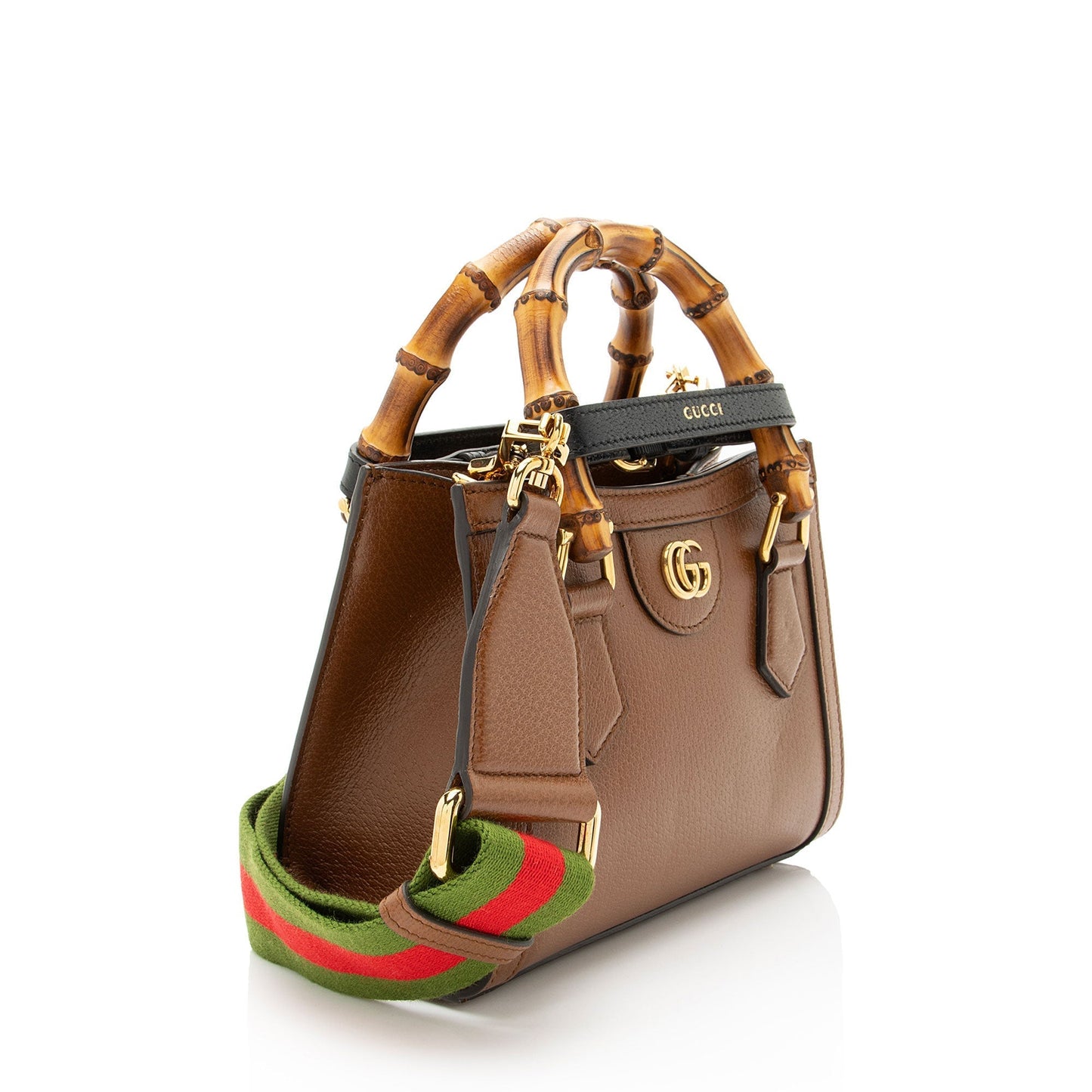 Gucci Cuir Bamboo Diana Leather Mini Tote Bag