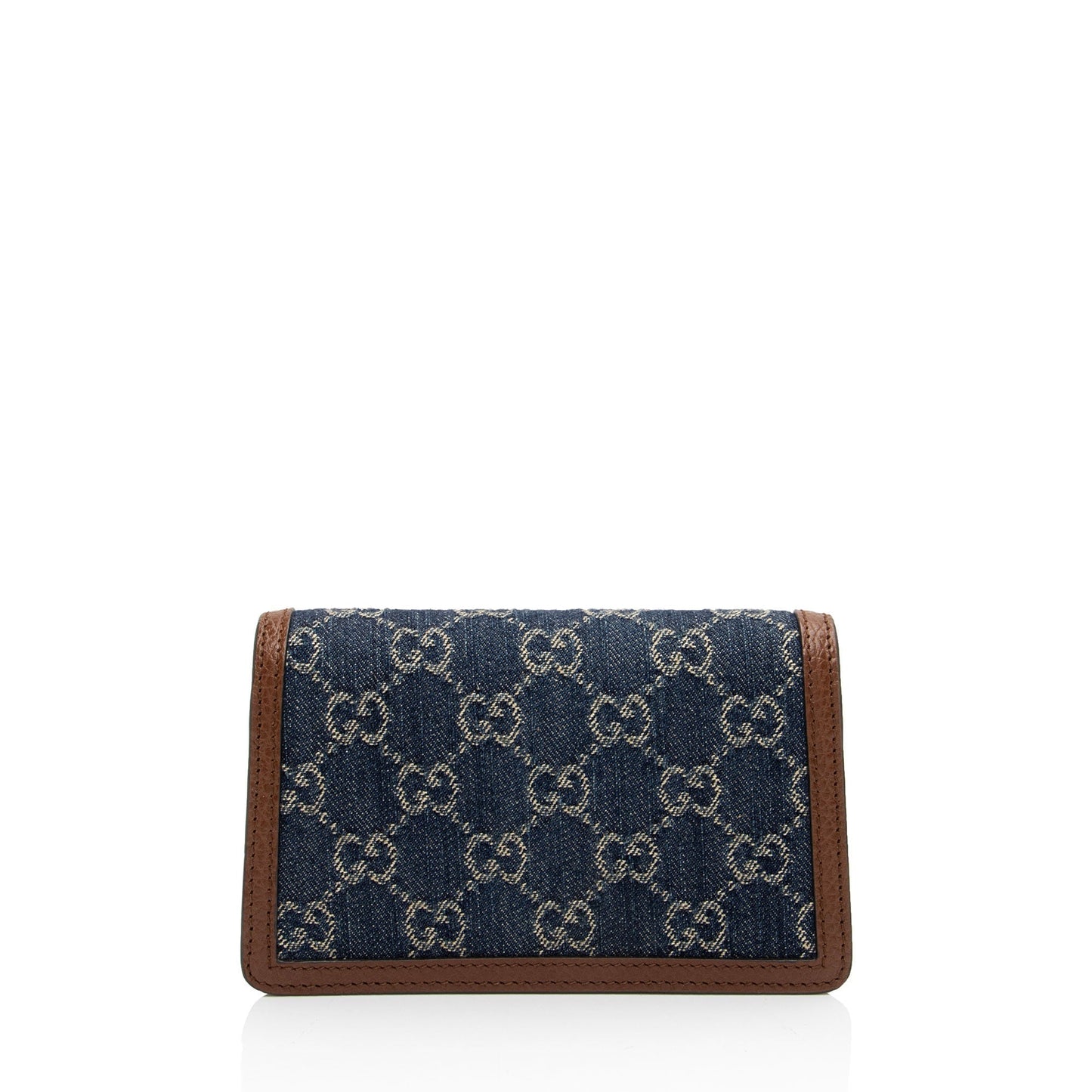 Gucci Dionysus Super SHF-9gWZMu Leather Denim Brown Blue Crossbody Bag
