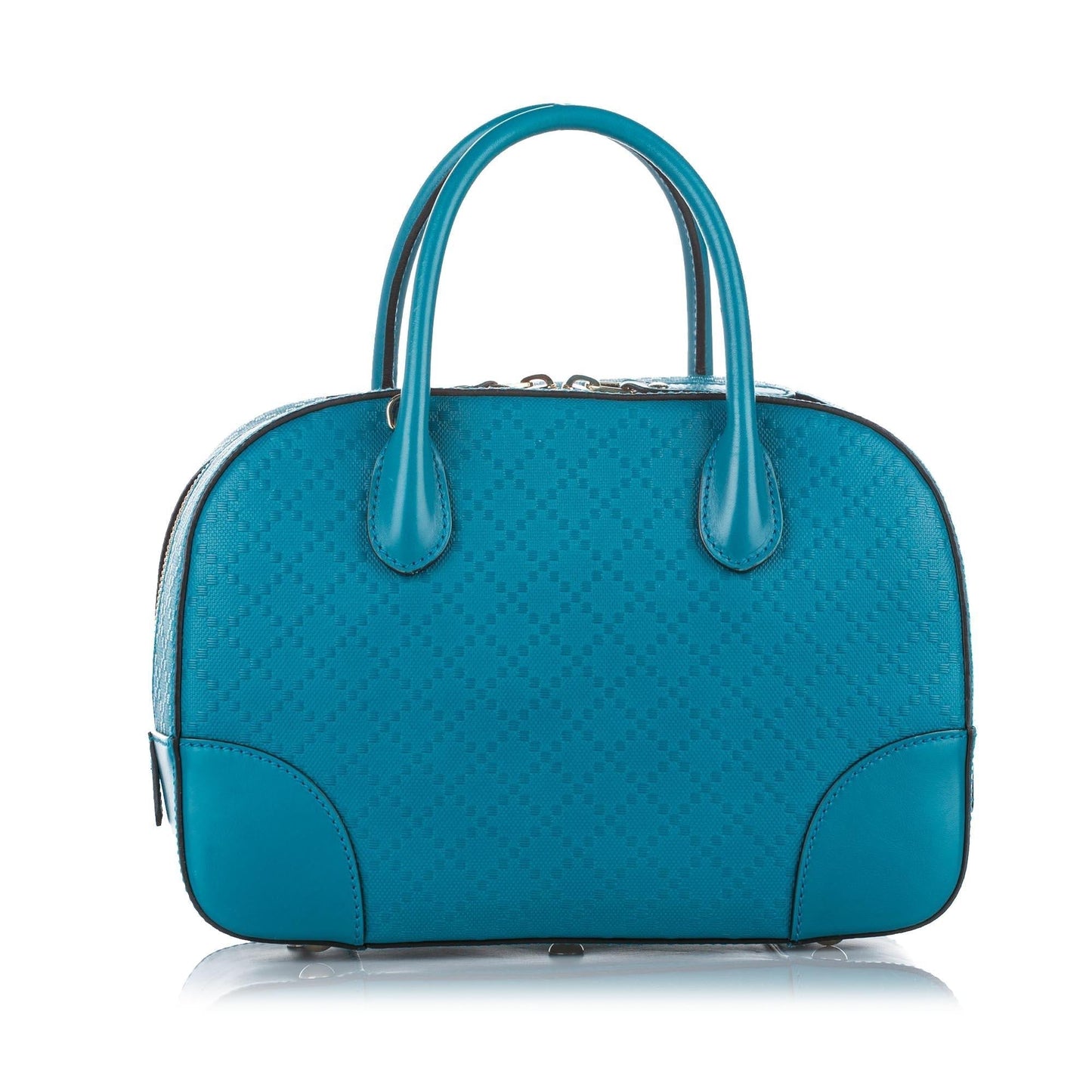 Gucci Diamante Bright SHG Leather Calf Blue Satchel Bag Satchel Shg