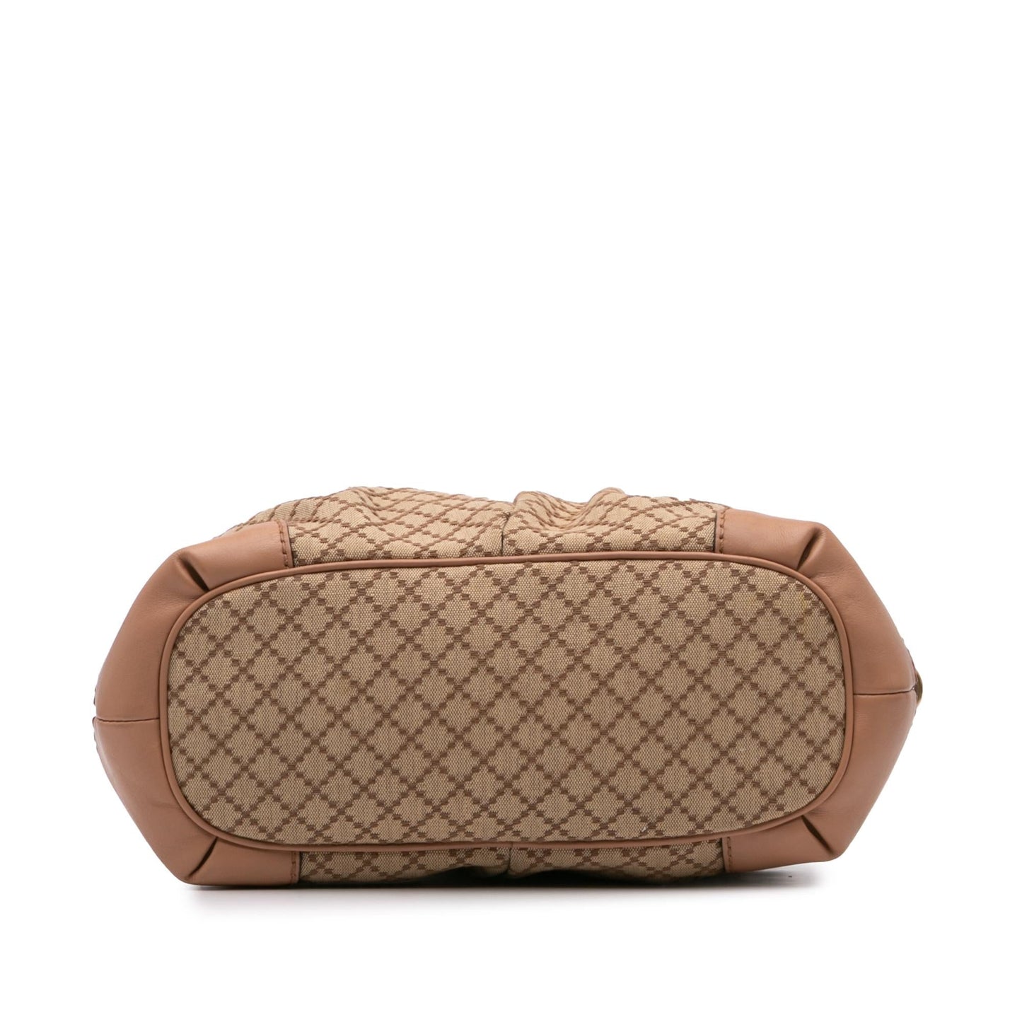 Gucci Diamante Sukey Canvas Brown Satchel Bag