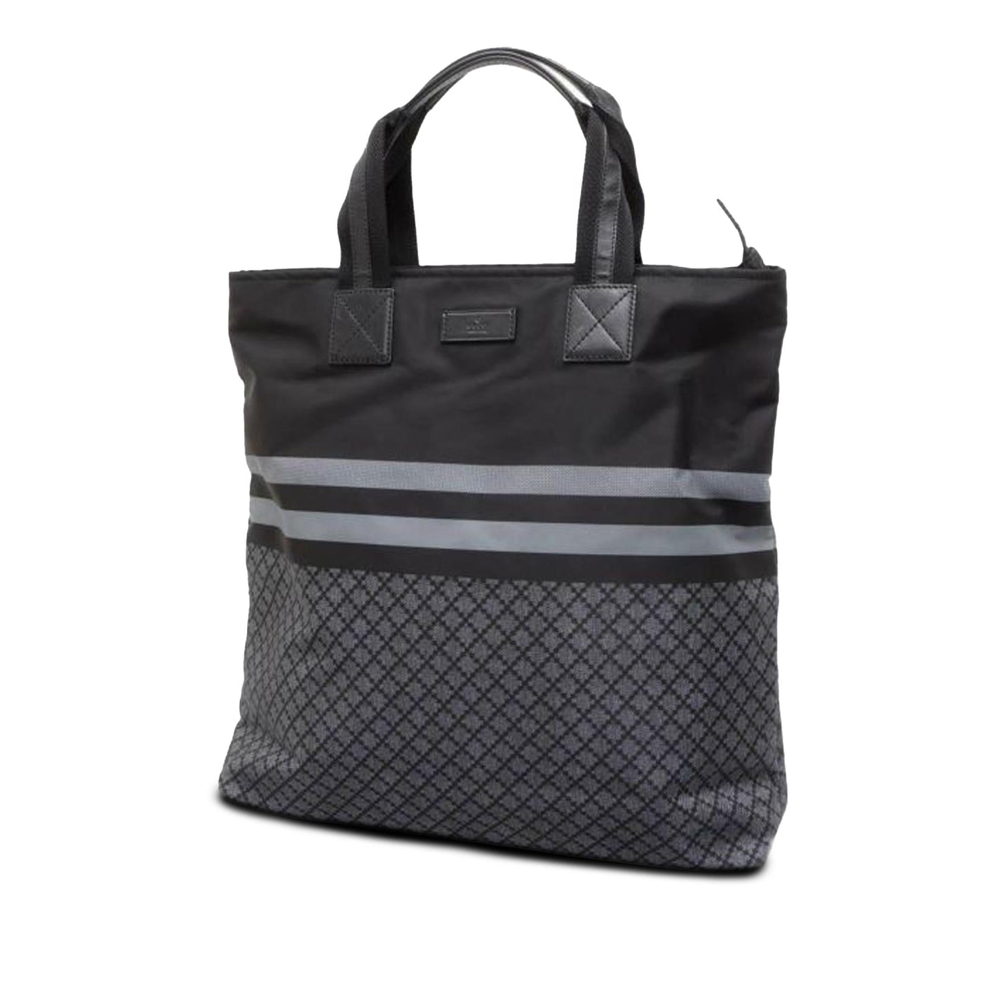 Gucci Diamante Web SHG-JWhg1w Nylon Black Tote Bag