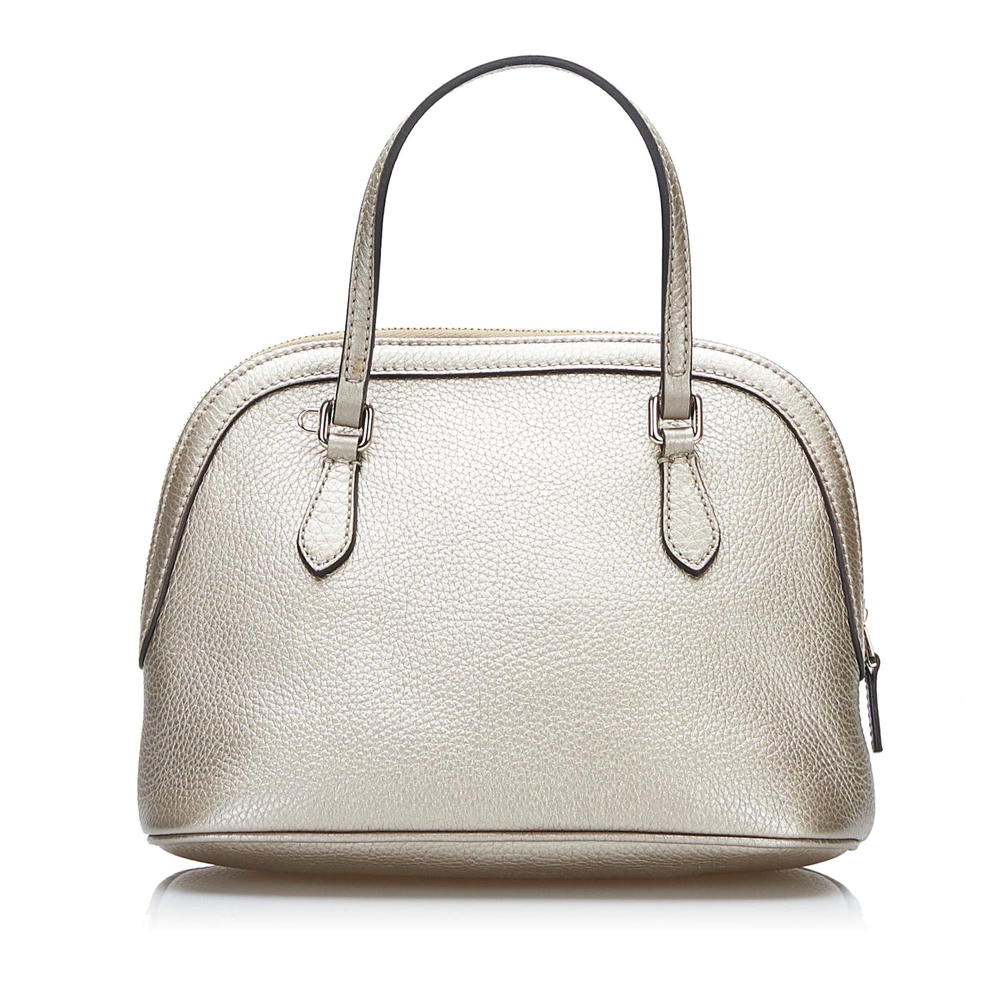 Gucci Dome SHG-HpWqZi Calf Silver Satchel Bag