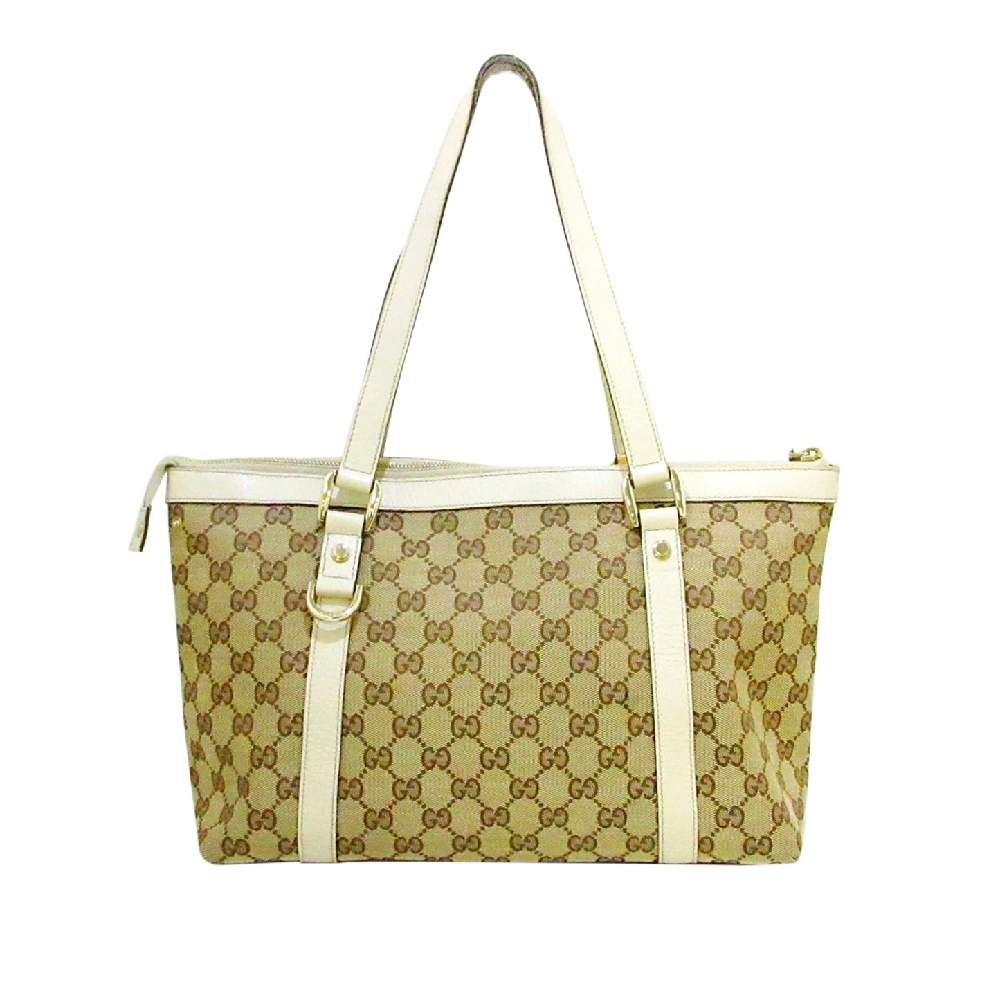 Gucci GG Abbey SHG Canvas White Brown Shoulder Bag 4