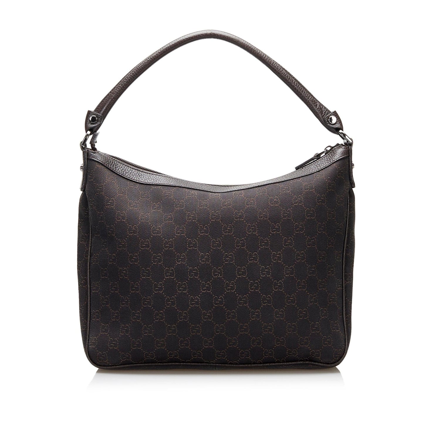 Gucci GG Abbey SHG-KQKkLI Canvas Calf Brown Shoulder Bag