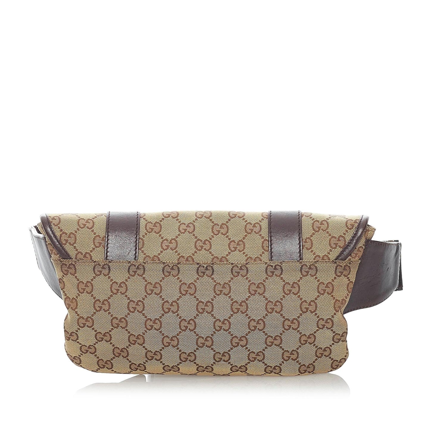 Gucci GG Belt SHG Canvas Brown Accessory 7