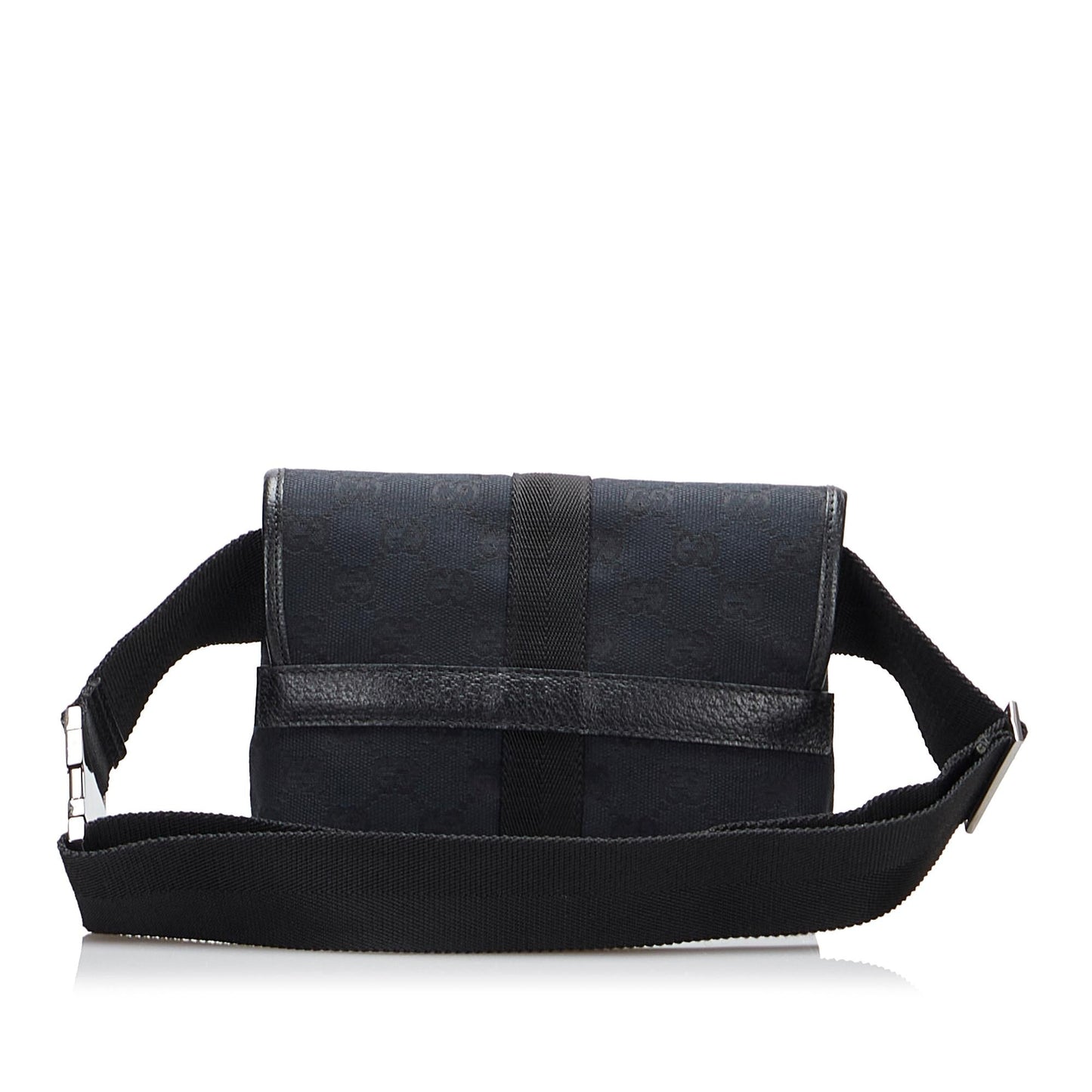Gucci GG Belt SHG-OmJYck Canvas Black Accessory