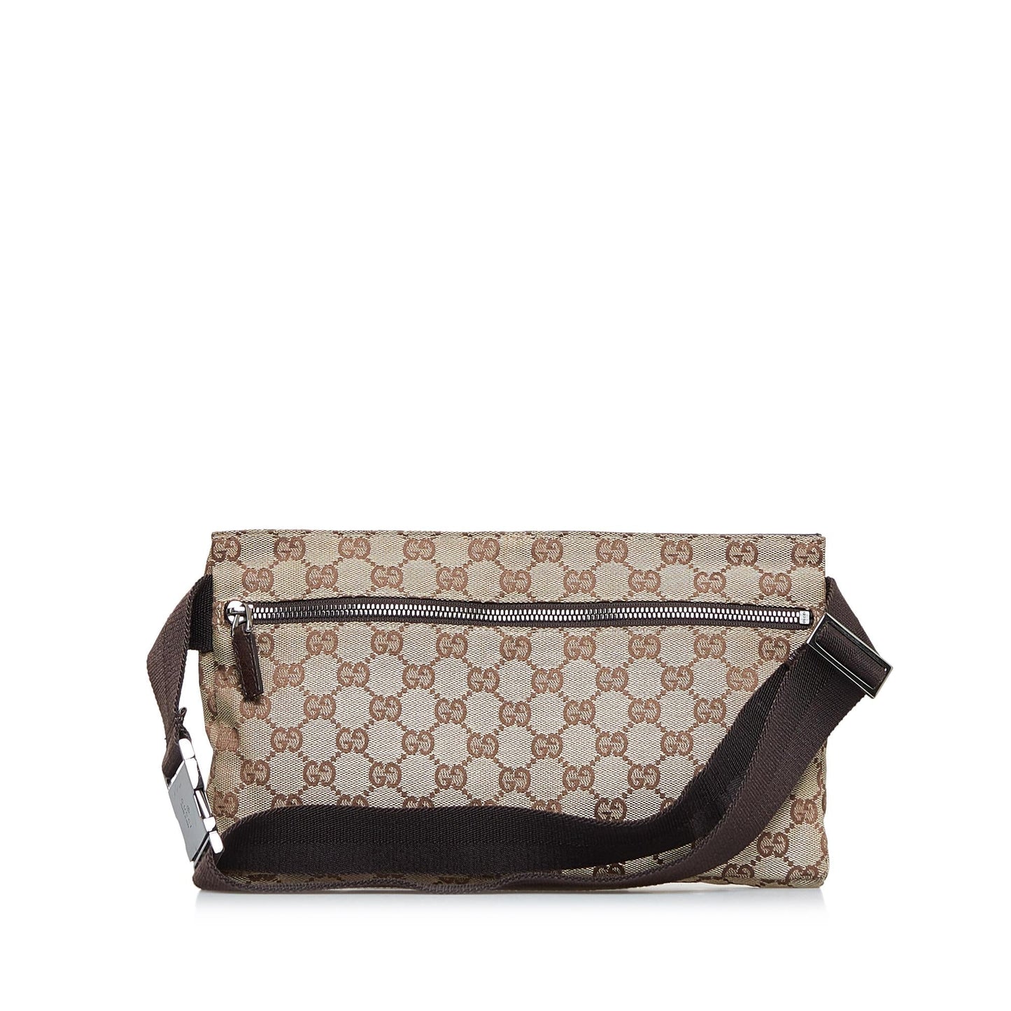 Gucci GG Belt SHG-ZHQTGi Canvas Calf Brown Accessory