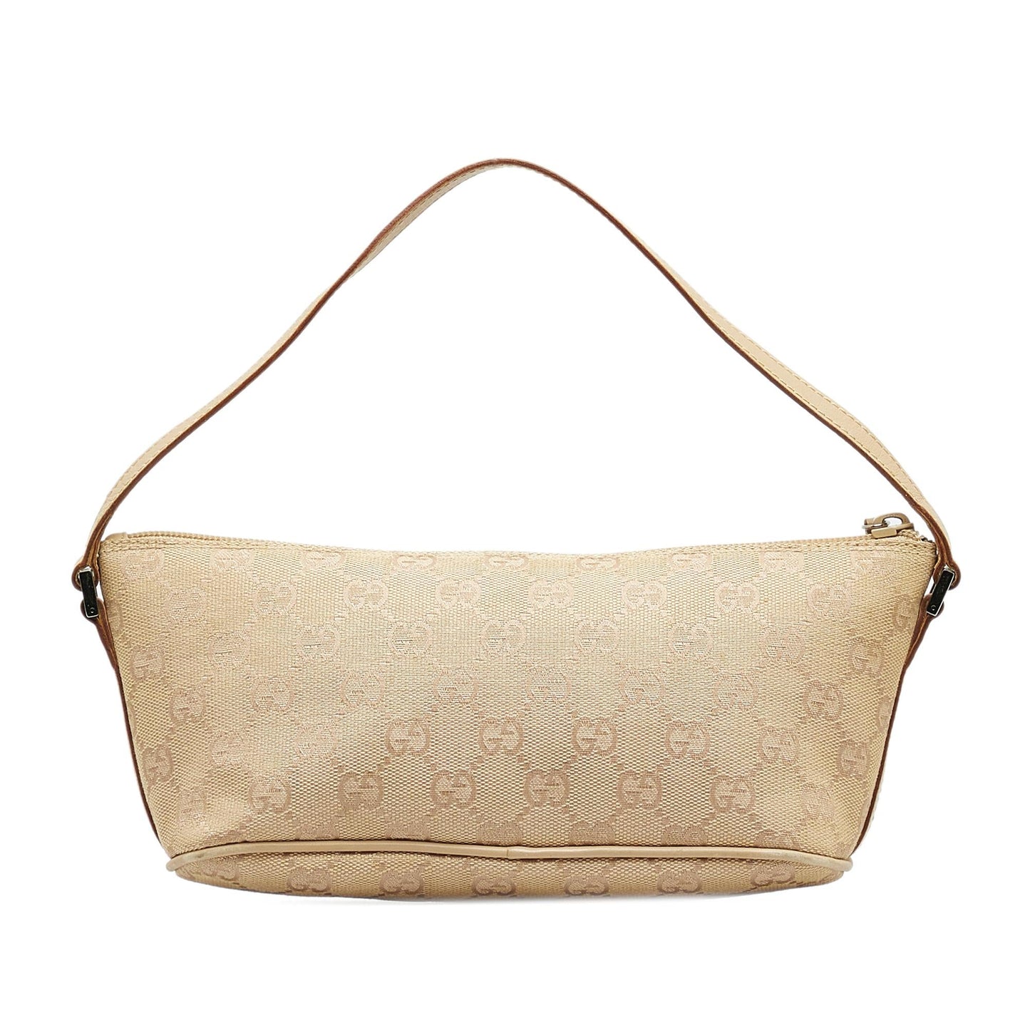 Gucci GG Boat SHG-sQl5q5 Canvas Brown Handbag