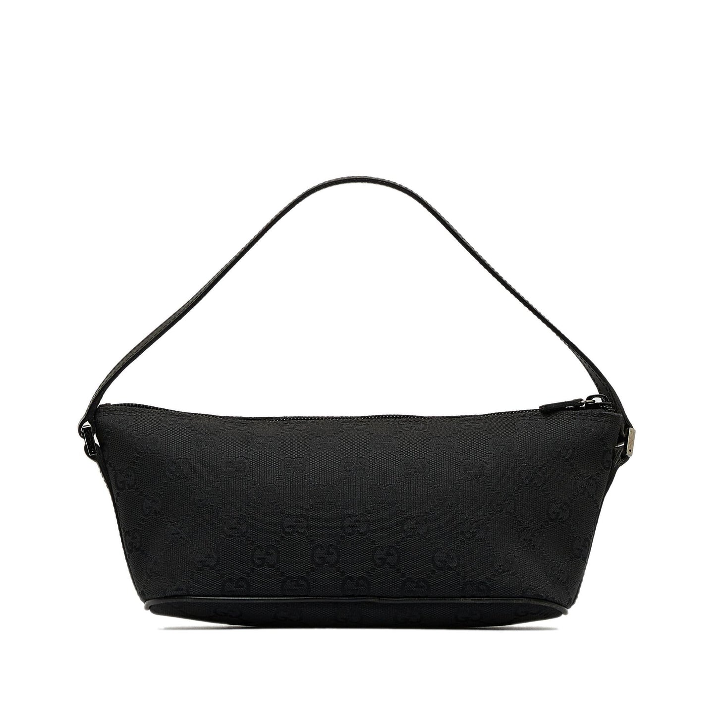 Gucci GG Boat SHG-3ZPDWZ Canvas Calf Black Handbag