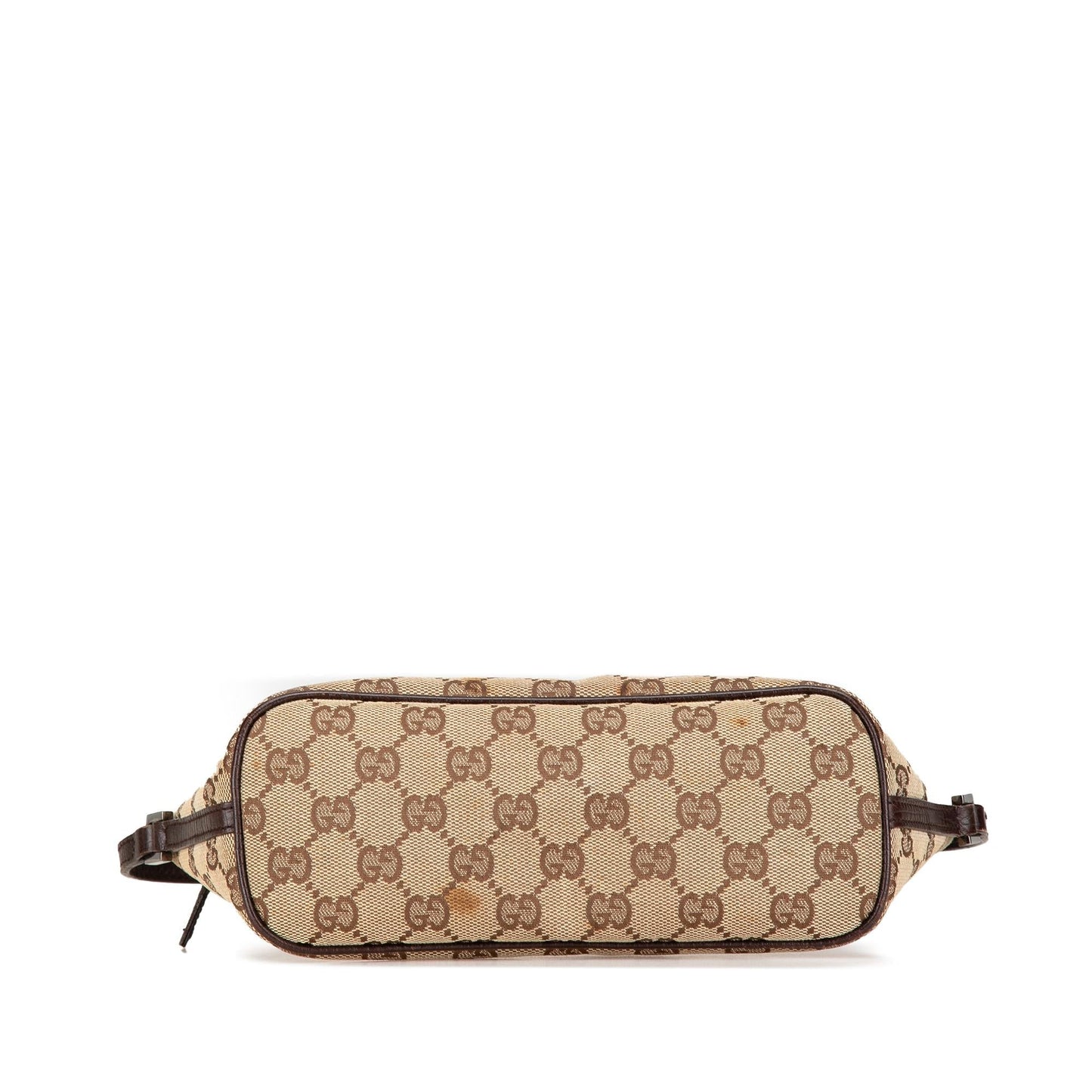 Gucci GG Boat SHG-j2kVT2 Canvas Calf Brown Shoulder Bag