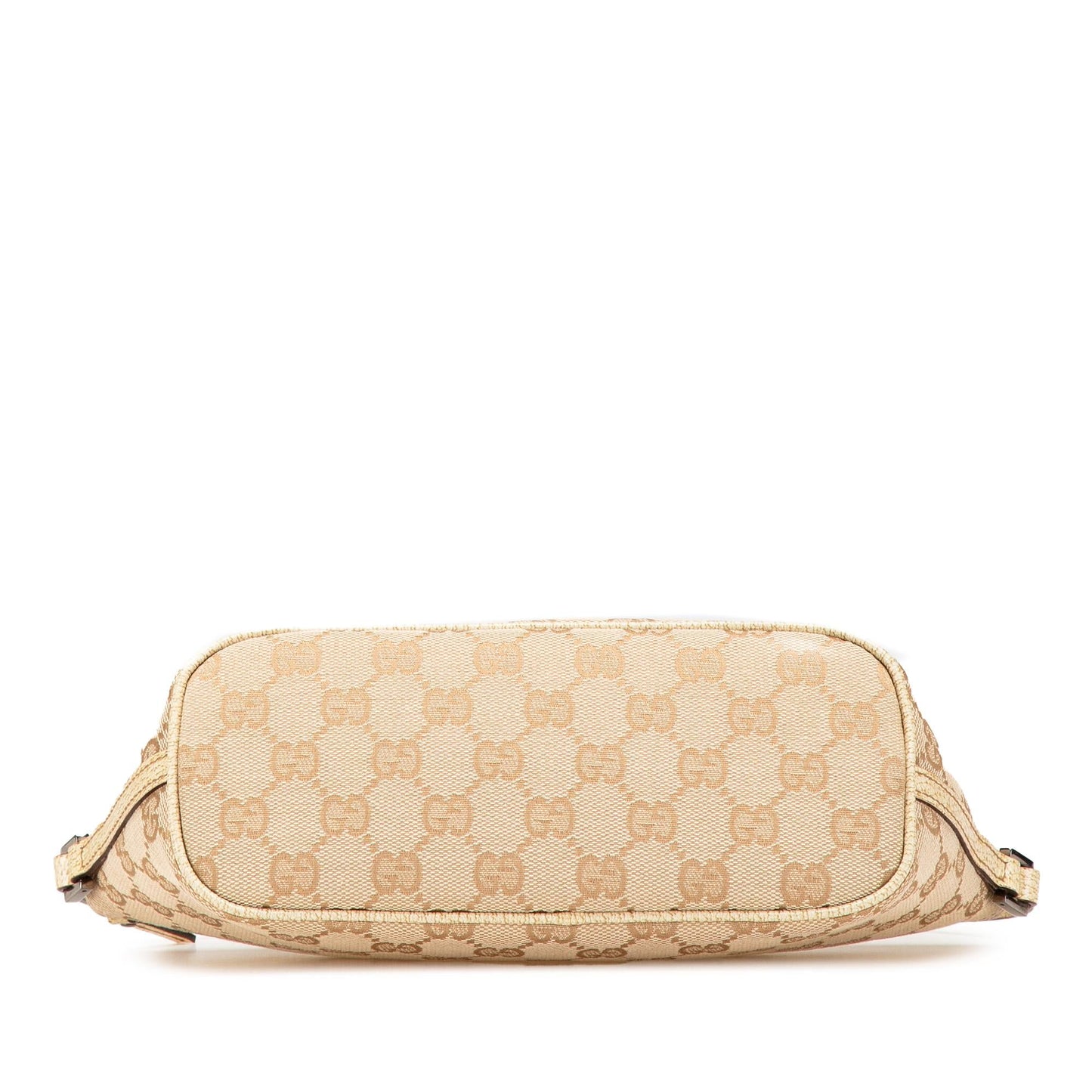 Gucci GG Boat Canvas Calf Brown Shoulder Bag