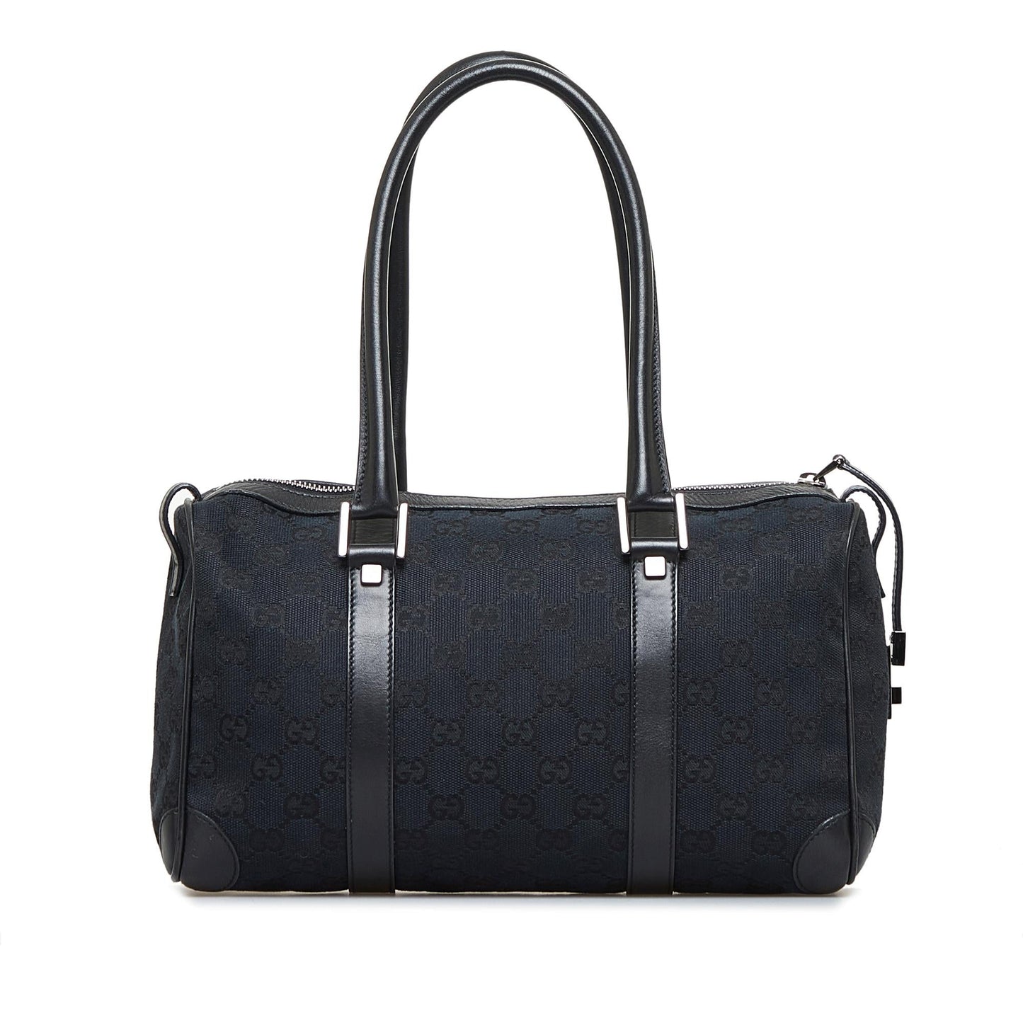Gucci GG Boston SHG-gECfcO Canvas Black Satchel Bag