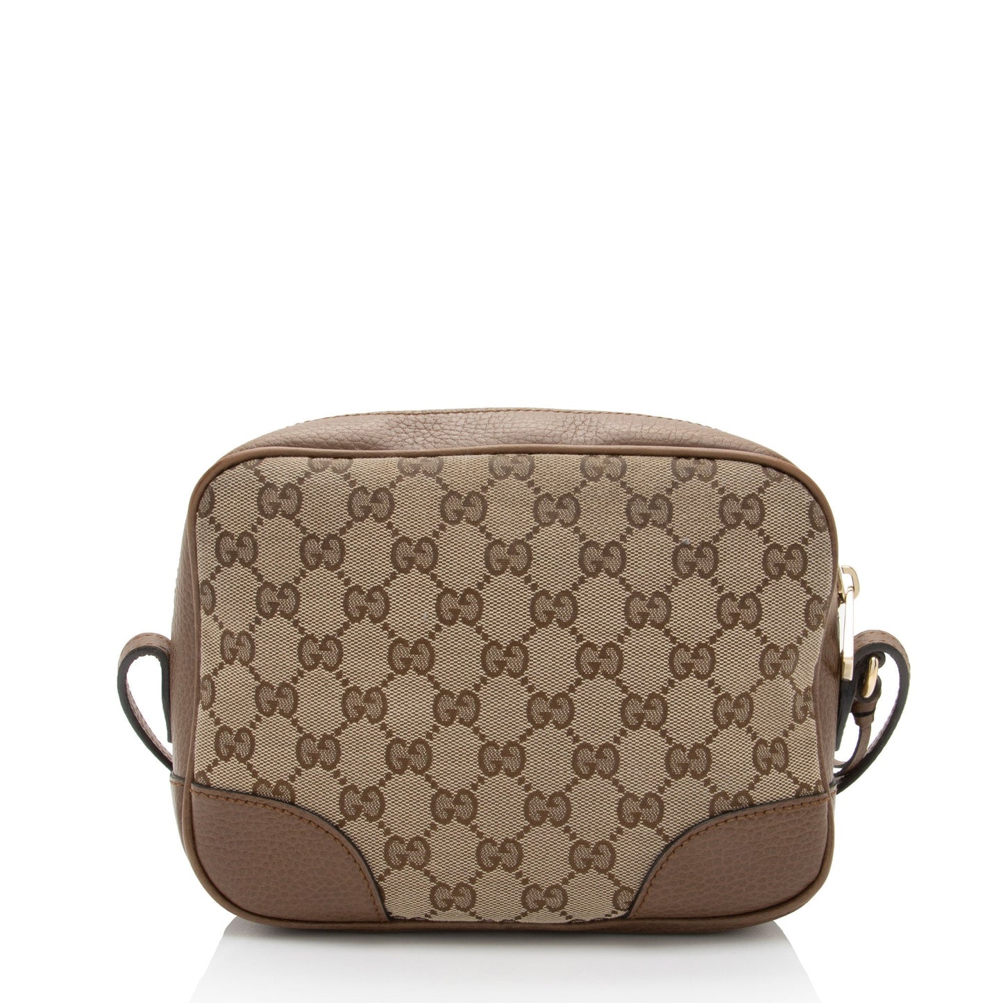 Gucci GG Bree Messenger SHF-bpKZHI Leather Canvas Brown Beige Shoulder Bag