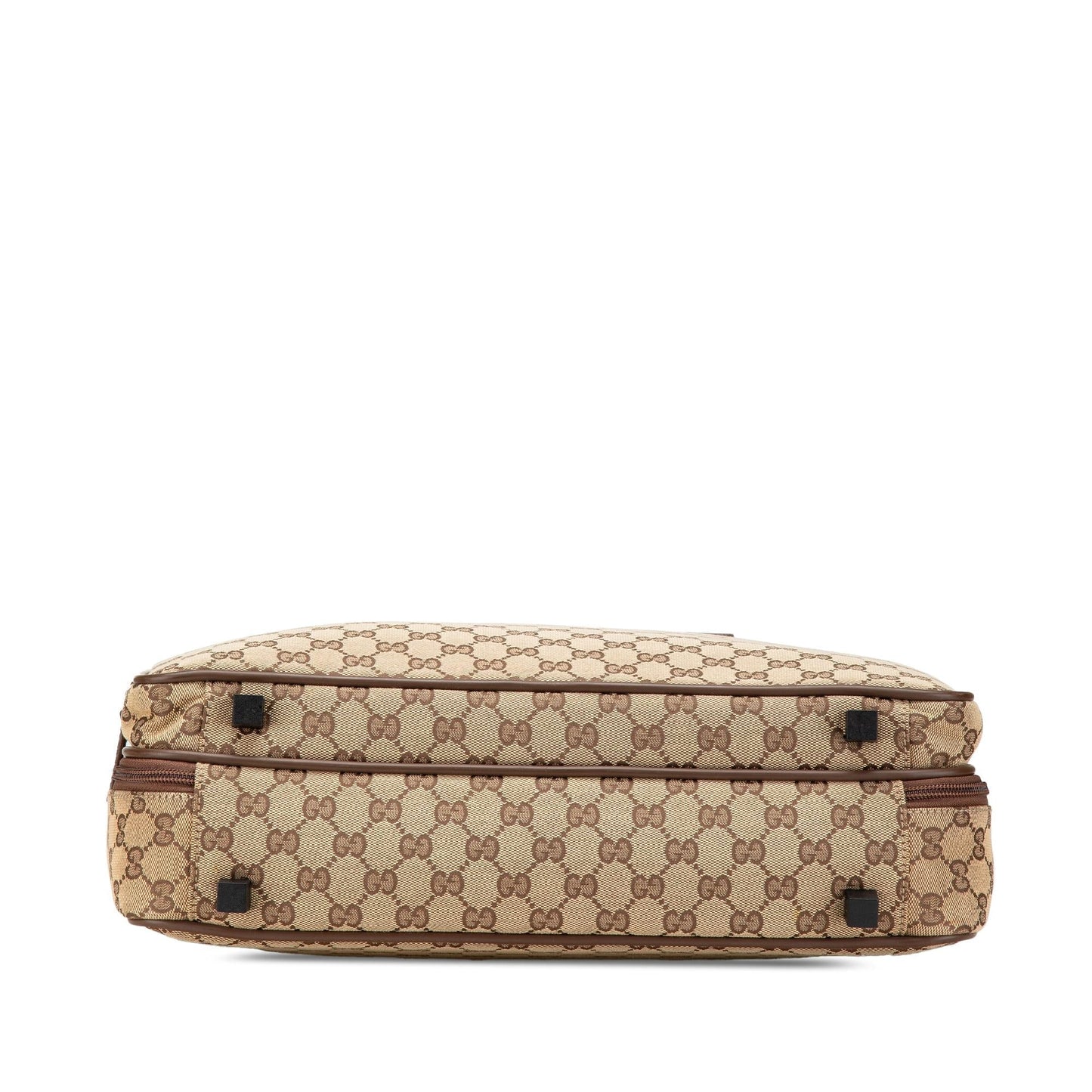Gucci GG Business Canvas Calf Brown Tote Bag