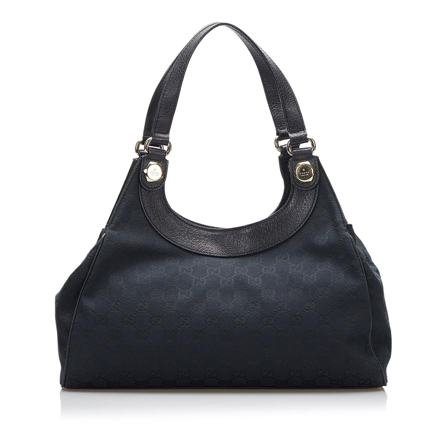 Gucci GG Charmy SHG-cd7kgE Canvas Calf Black Shoulder Bag