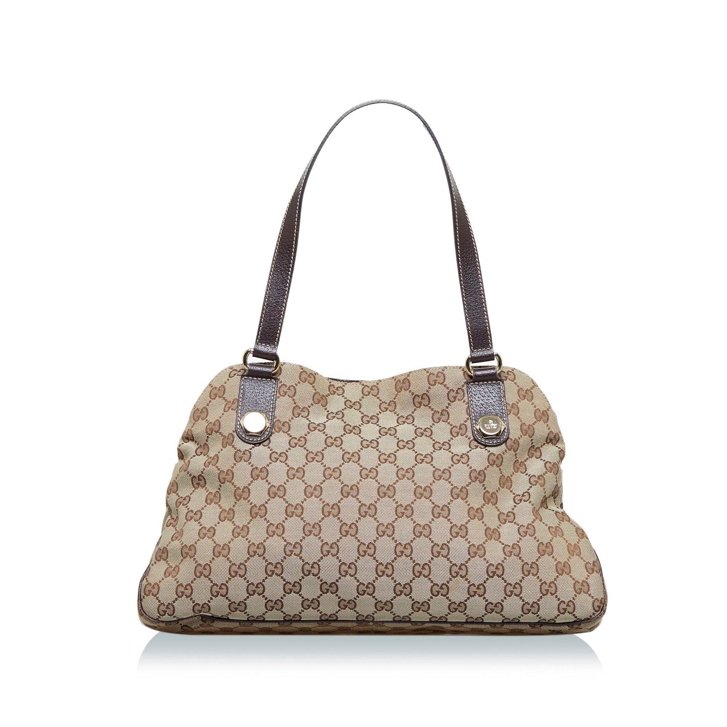 Gucci GG Charmy SHG-GeAMUI Canvas Calf Brown Shoulder Bag