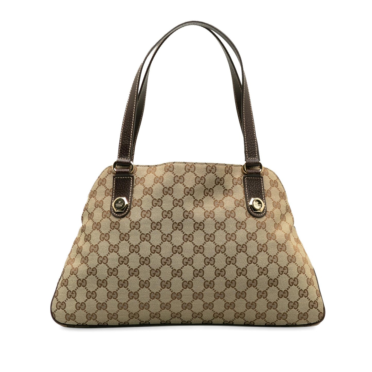 Gucci GG Charmy SHG-gQVCgu Canvas Calf Brown Shoulder Bag