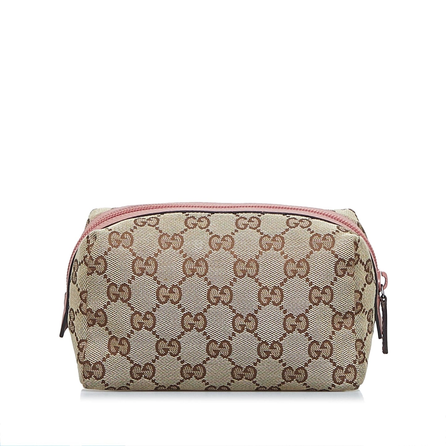 Gucci GG Cosmetic Pouch SHG-naEElv Canvas Brown Handbag