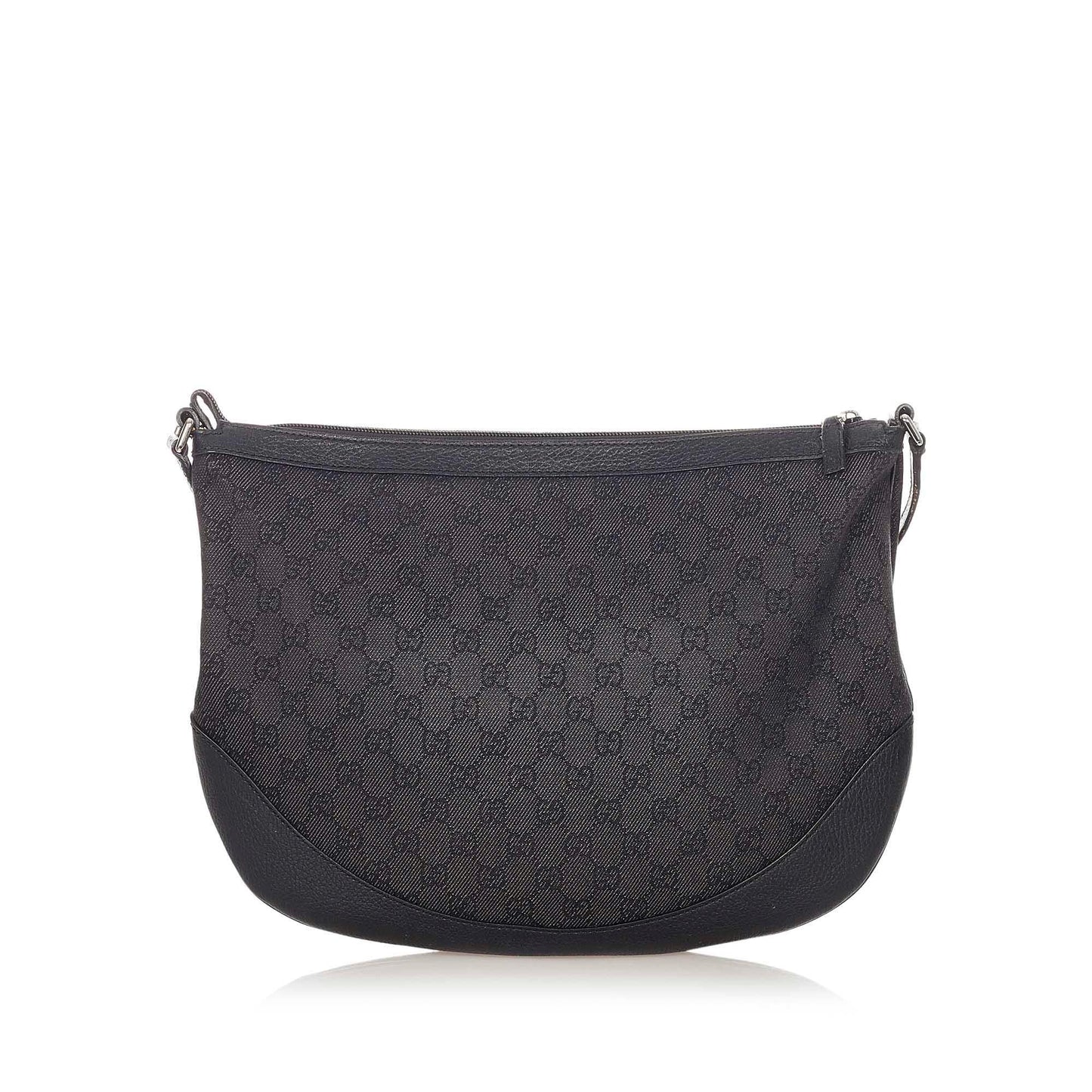 Gucci GG SHG Canvas Black Brown Crossbody Bag Bag Shg